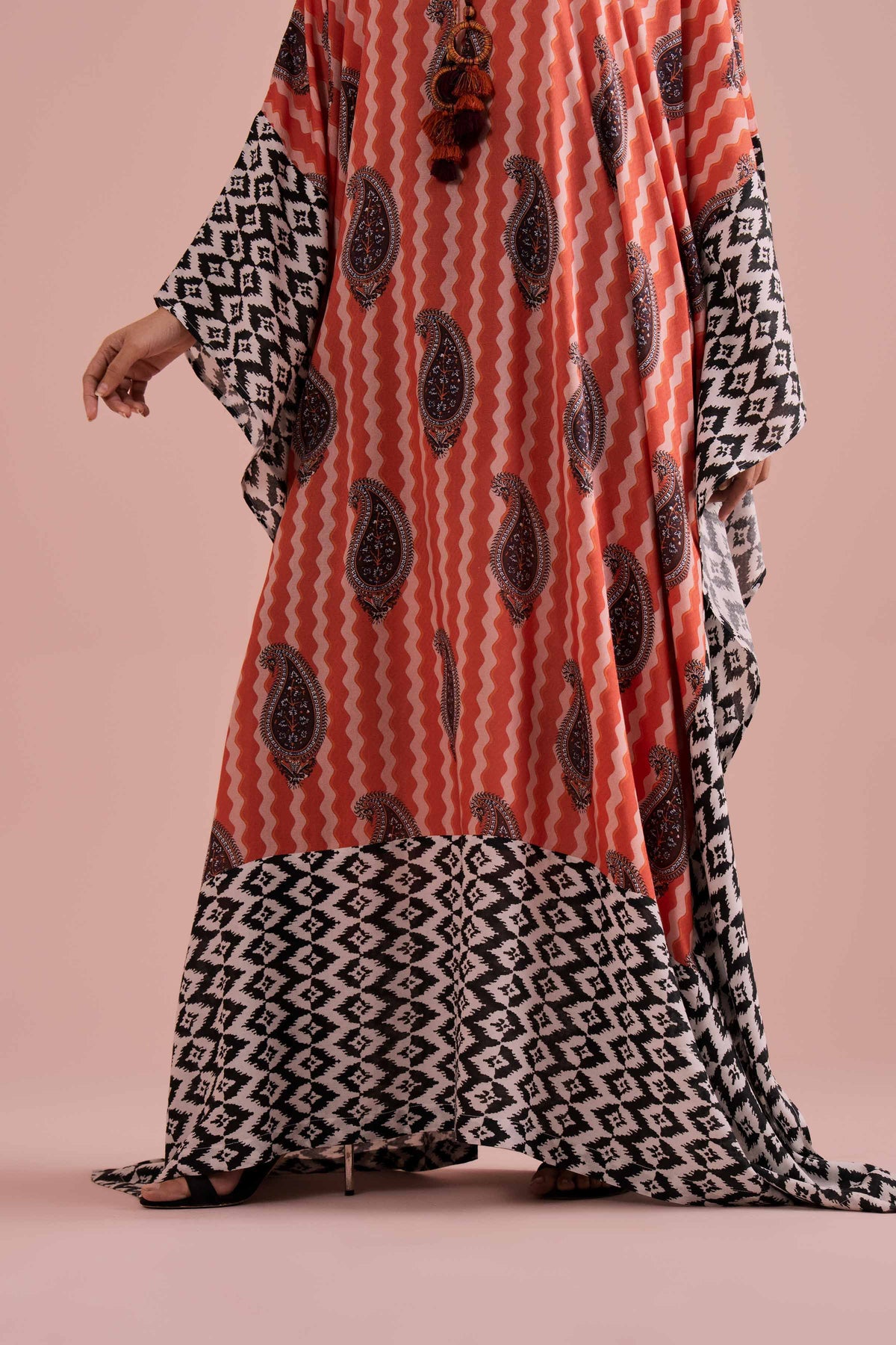 Printed Kaftan - FE26-33 Multi Dobby 1PC Printed