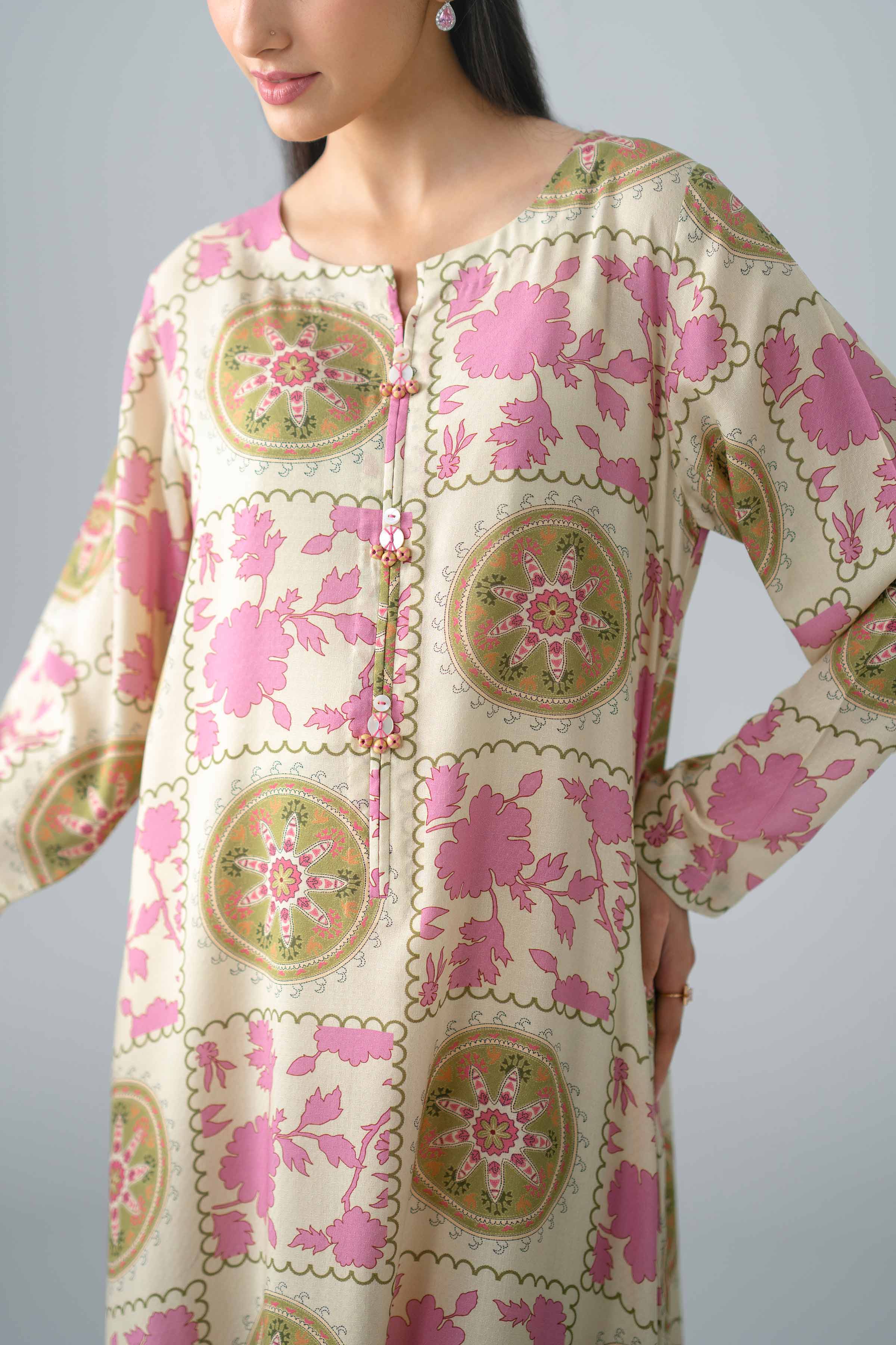 Printed Dress - FS26-29 Multi Dobby 1PC Printed Nishat Australia
