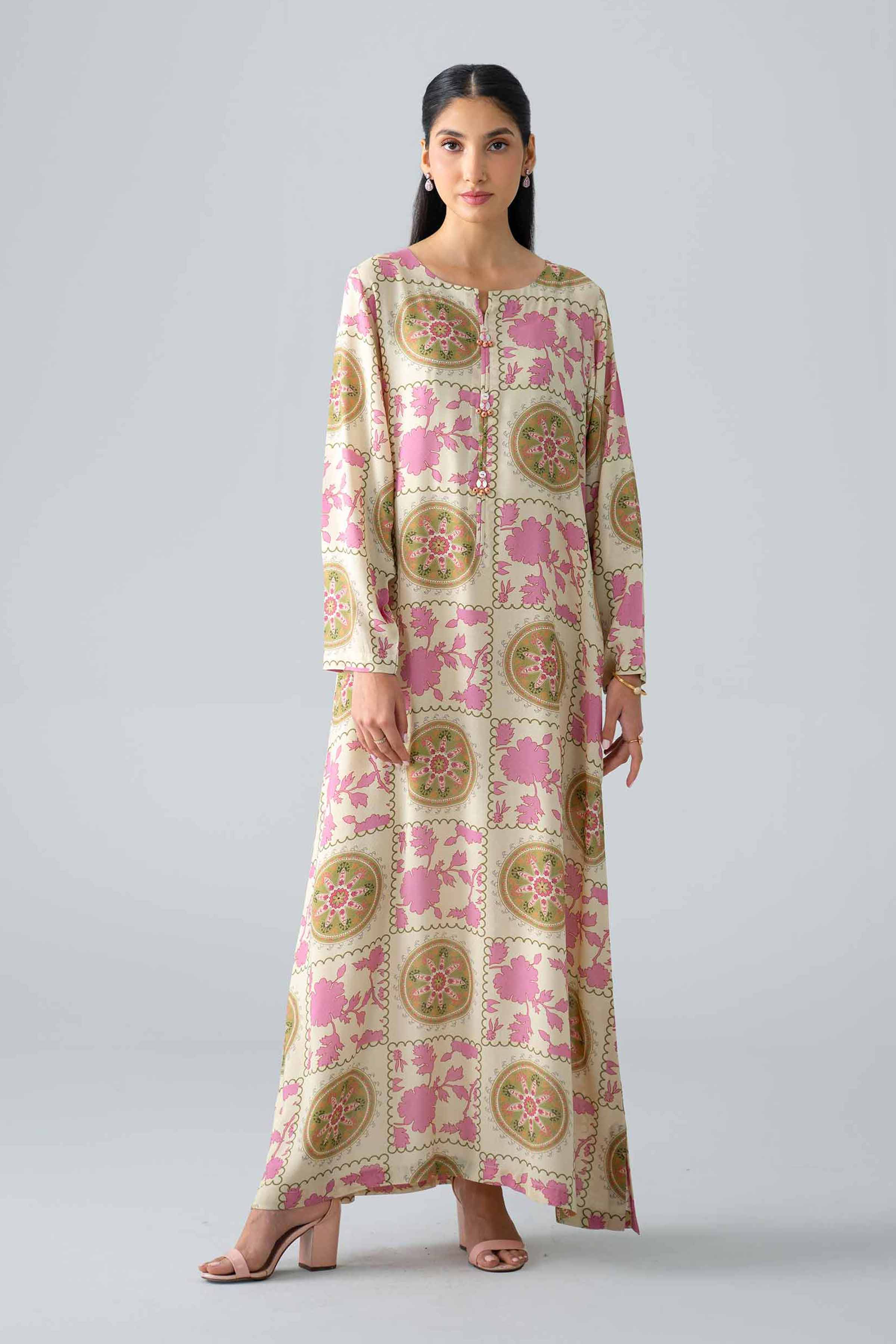 Printed Dress - FS26-29 Multi Dobby 1PC Printed Nishat Australia