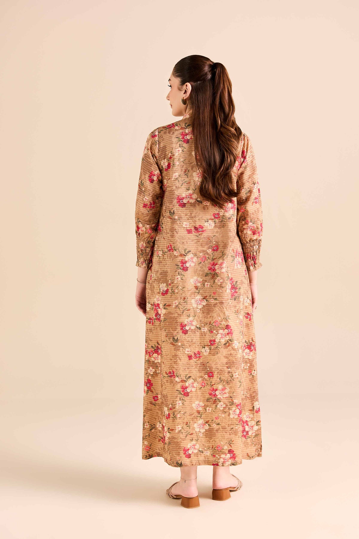 Printed Shirt - FW25-49 Brown Mix Fabric 1PC Printed Nishat Australia
