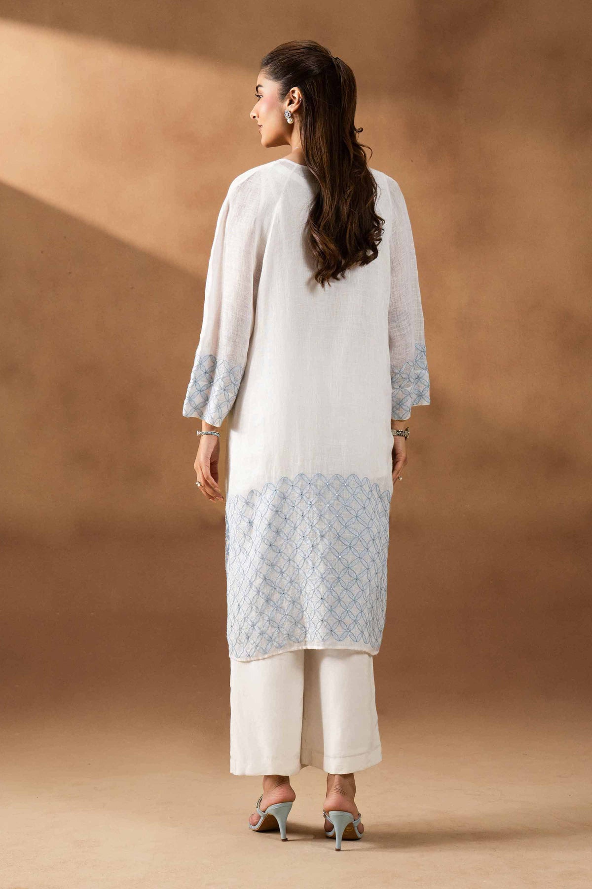 DEEVA - KBS26-122 White Linen 1 Piece Embroidered Nishat Australia