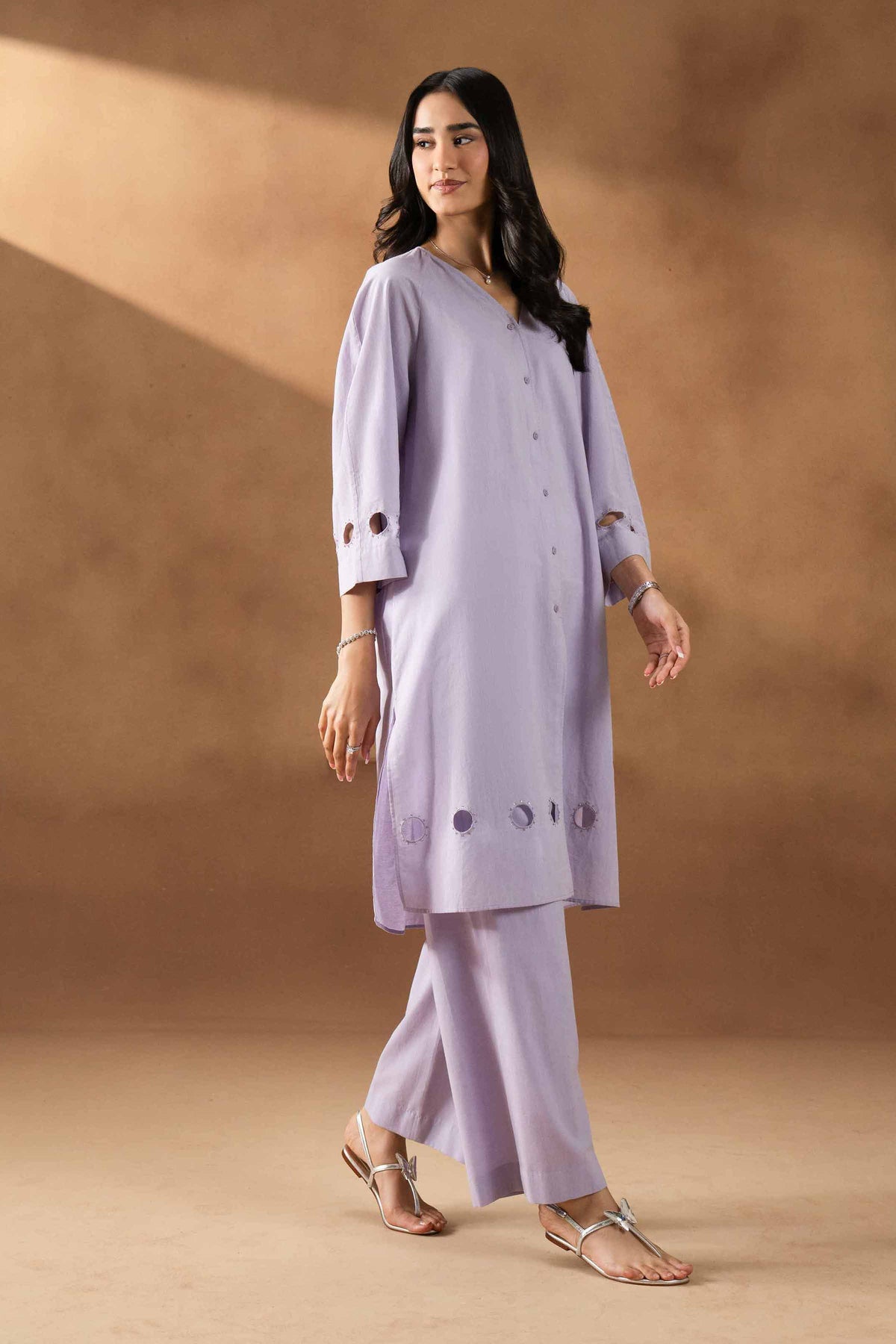 DEEVA - KBS26-124 Purple Yarn Dyed 2 Pieces Solids Nishat Australia