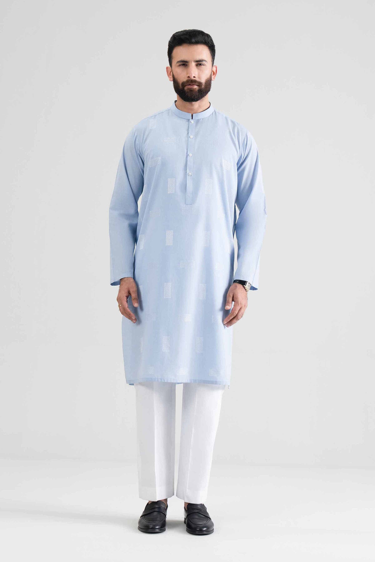 Embroidered Kurta - KBS26-17 Blue Cotton 1 Piece Embroidered Nishat Australia