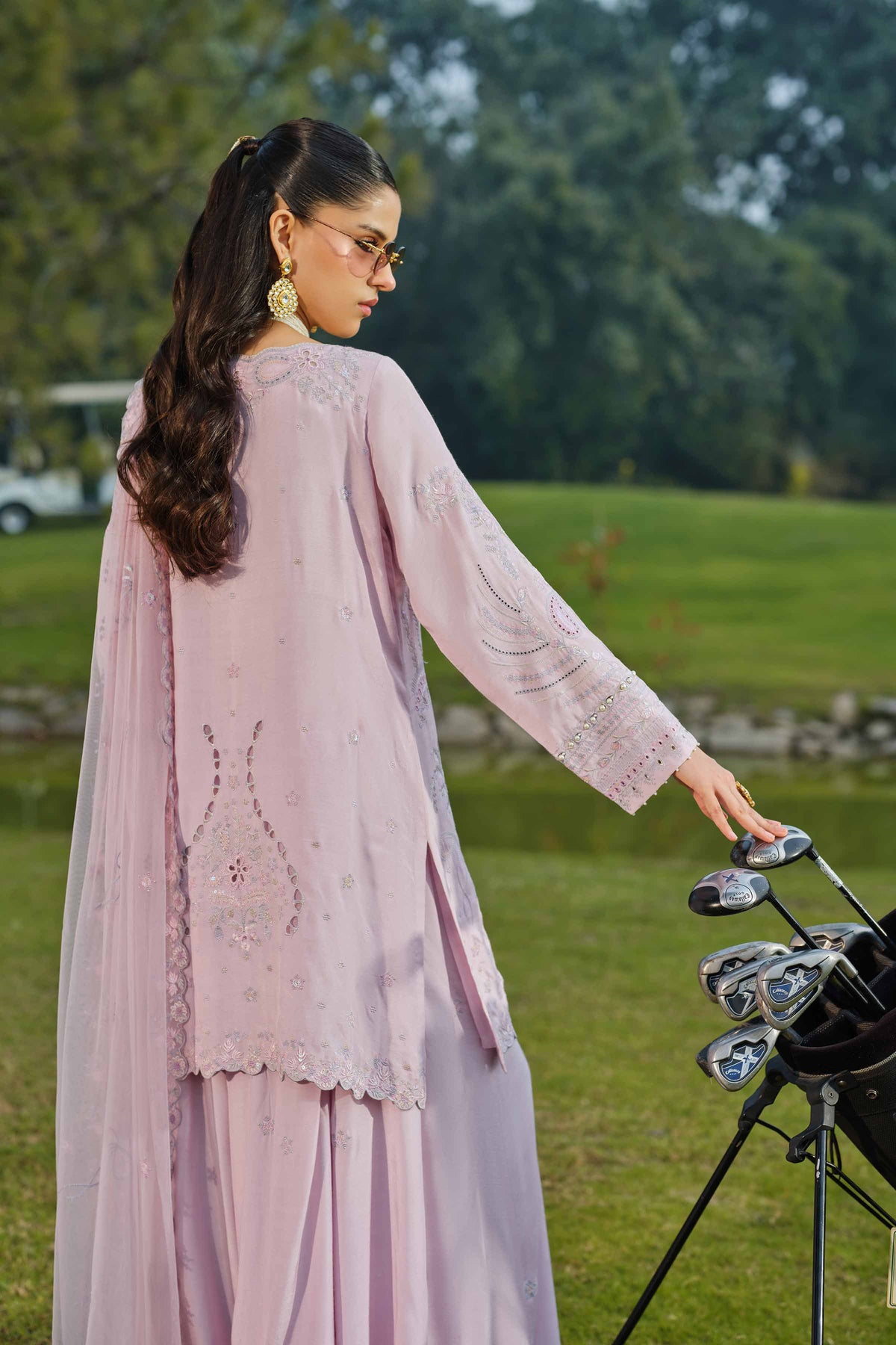RAWAYAT - KBS26-43 Purple Silk 3 Pieces Embroidered Nishat Australia
