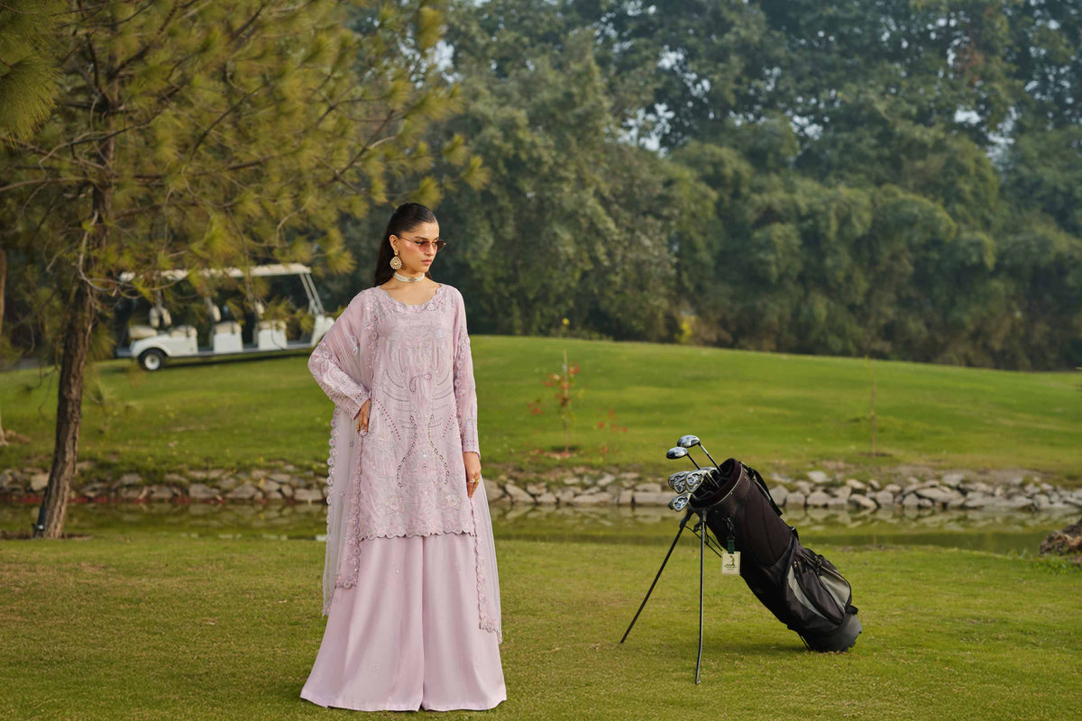 RAWAYAT - KBS26-43 Purple Silk 3 Pieces Embroidered Nishat Australia