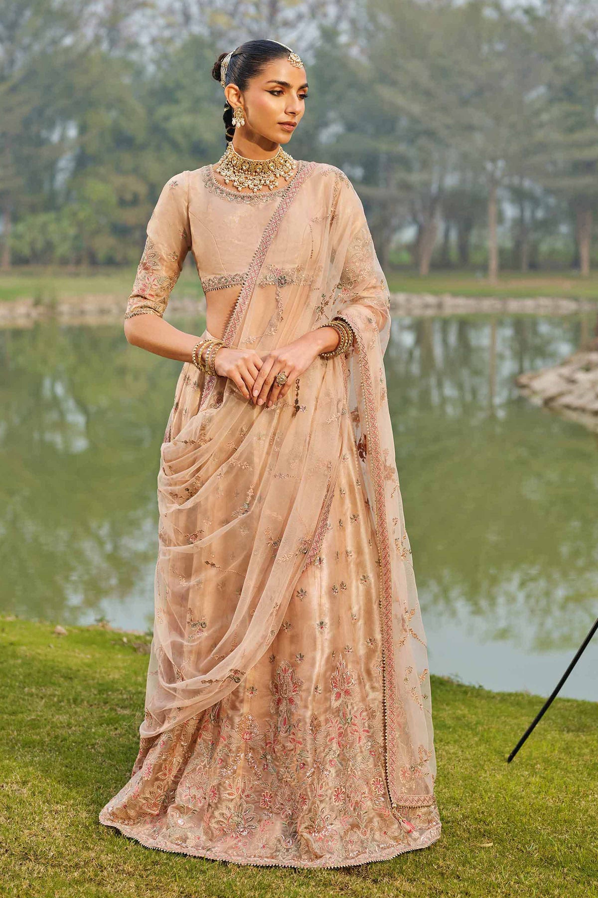 NOORI - KBS26-54 Pink Fancy Polyester 3 Pieces Embroidered Nishat Australia