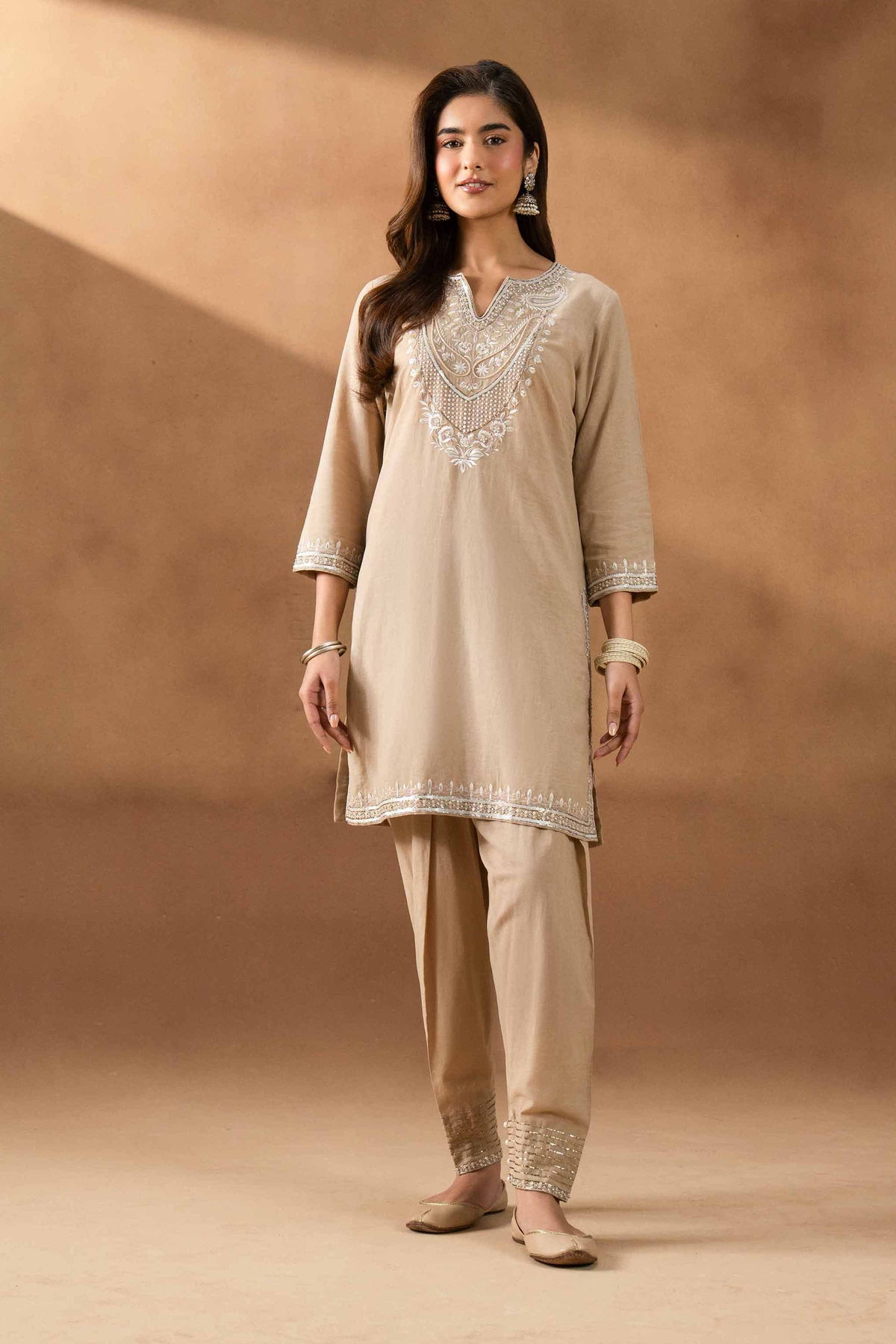 ALLURE - KBS26-79 Brown Cotton 2 Pieces Embroidered Nishat Australia