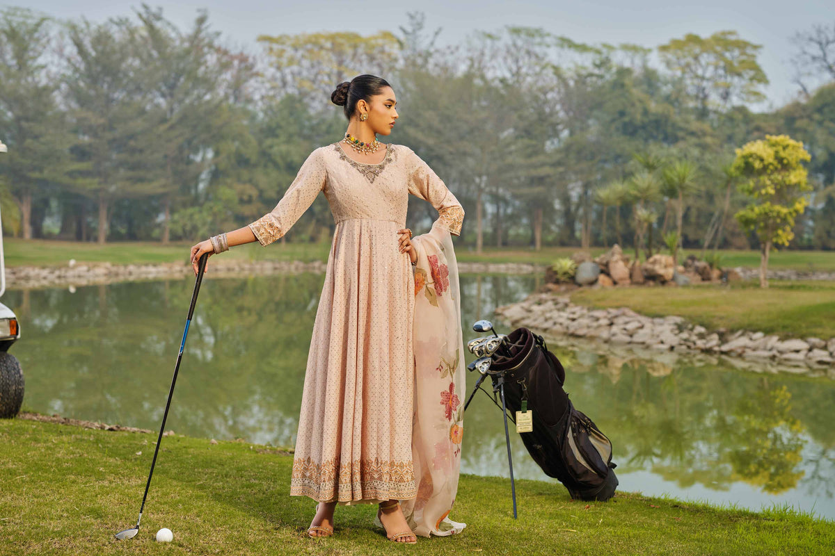 NOORI - KBS26-95 Pink Silk 2 Pieces Embroidered Nishat Australia