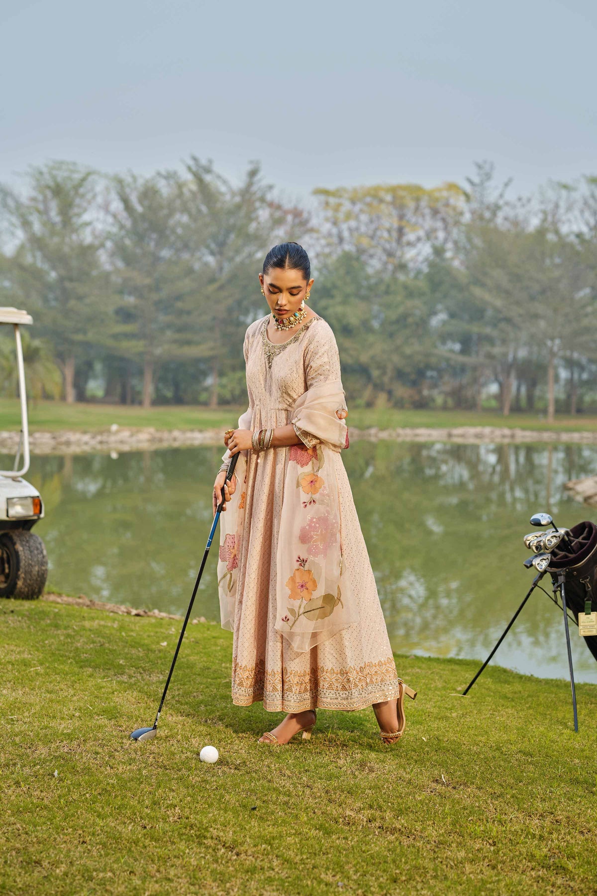 NOORI - KBS26-95 Pink Silk 2 Pieces Embroidered Nishat Australia