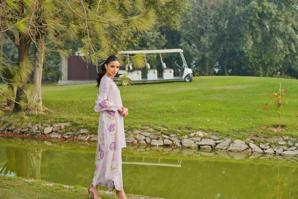 RAWAYAT - KBS26-97 Purple Silk 3 Pieces Embroidered Nishat Australia