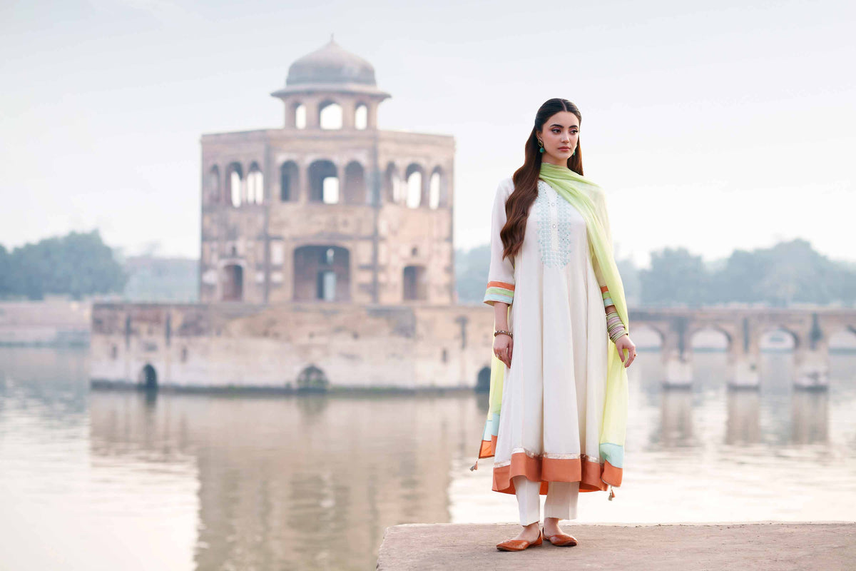 3 Piece - Embroidered Suit - KFE26-103