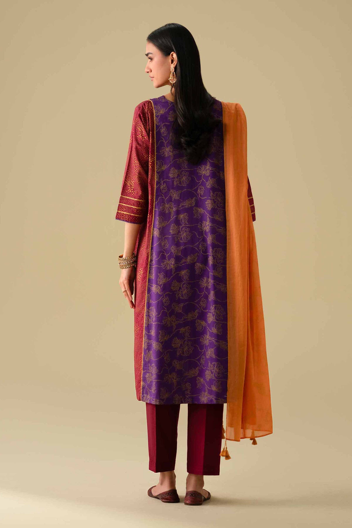 3 Piece - Printed Suit - KFE26-114Purple Lawn 3PC Printed Nishat Australia