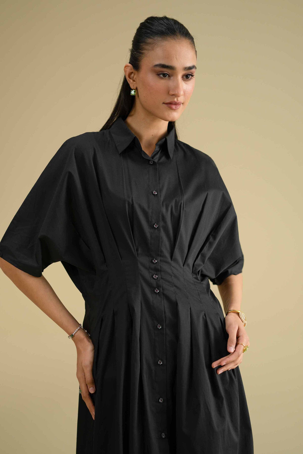 2 Piece - Embroidered Suit - KFE26-169Black Cambric 2PC Embroidered Nishat Australia