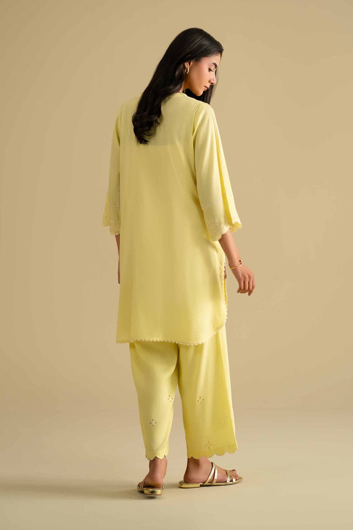 2 Piece - Embroidered Suit - KFE26-39Yellow Yarn Dyed 2PC Embroidered Nishat Australia