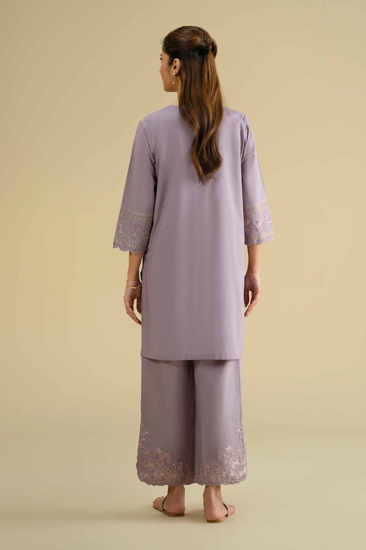 2 Piece - Embroidered Suit - KFE26-52Purple Cambric 2PC Embroidered Nishat Australia