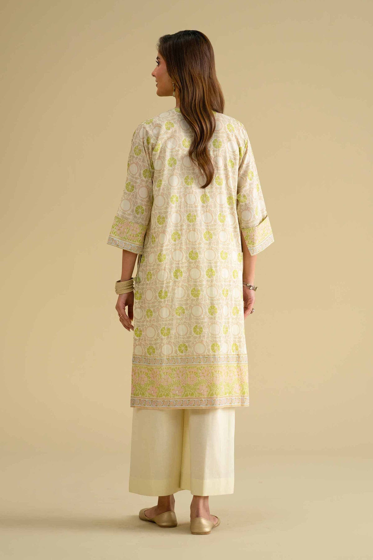 2 Piece - Printed Embroidered Suit - KFE26-63Yellow Lawn 2PC Embroidered Nishat Australia