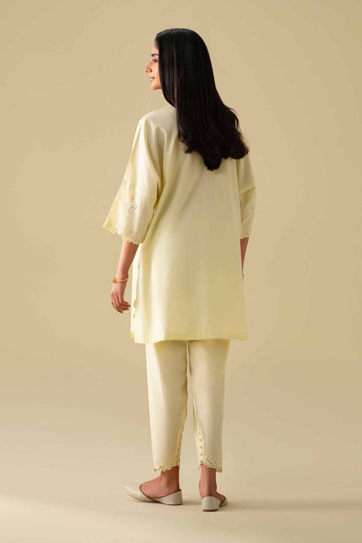 2 Piece - Embroidered Suit - KFE26-92Yellow Yarn Dyed 2PC Embroidered Nishat Australia