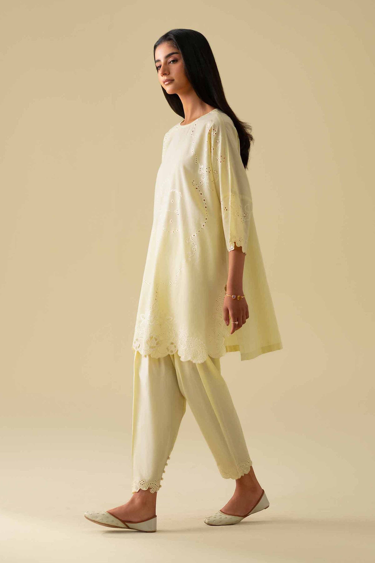 2 Piece - Embroidered Suit - KFE26-92Yellow Yarn Dyed 2PC Embroidered Nishat Australia