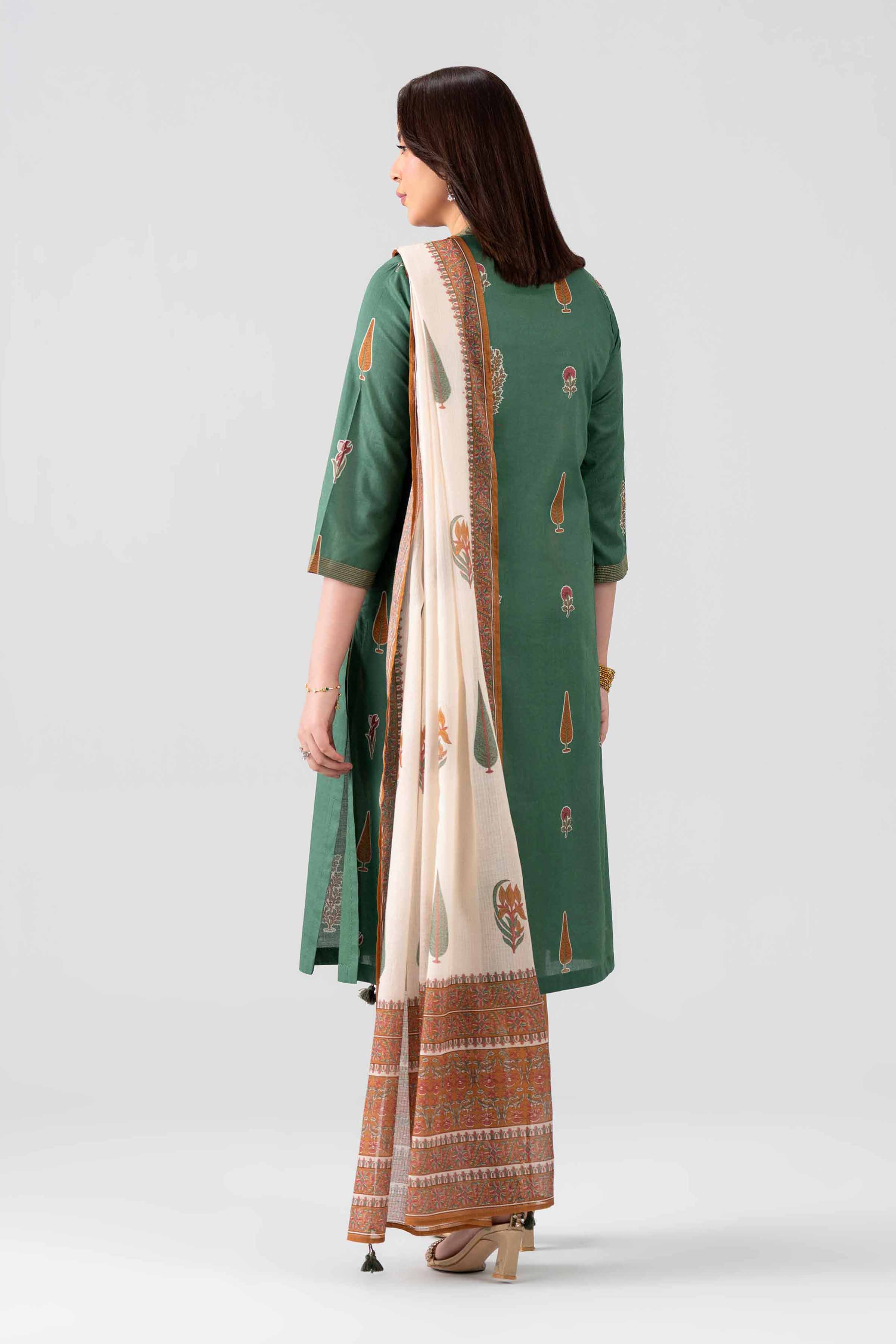 3 Piece - Embroidered Suit - KFS26-102 Green Lawn 3PC Embroidered Nishat Australia