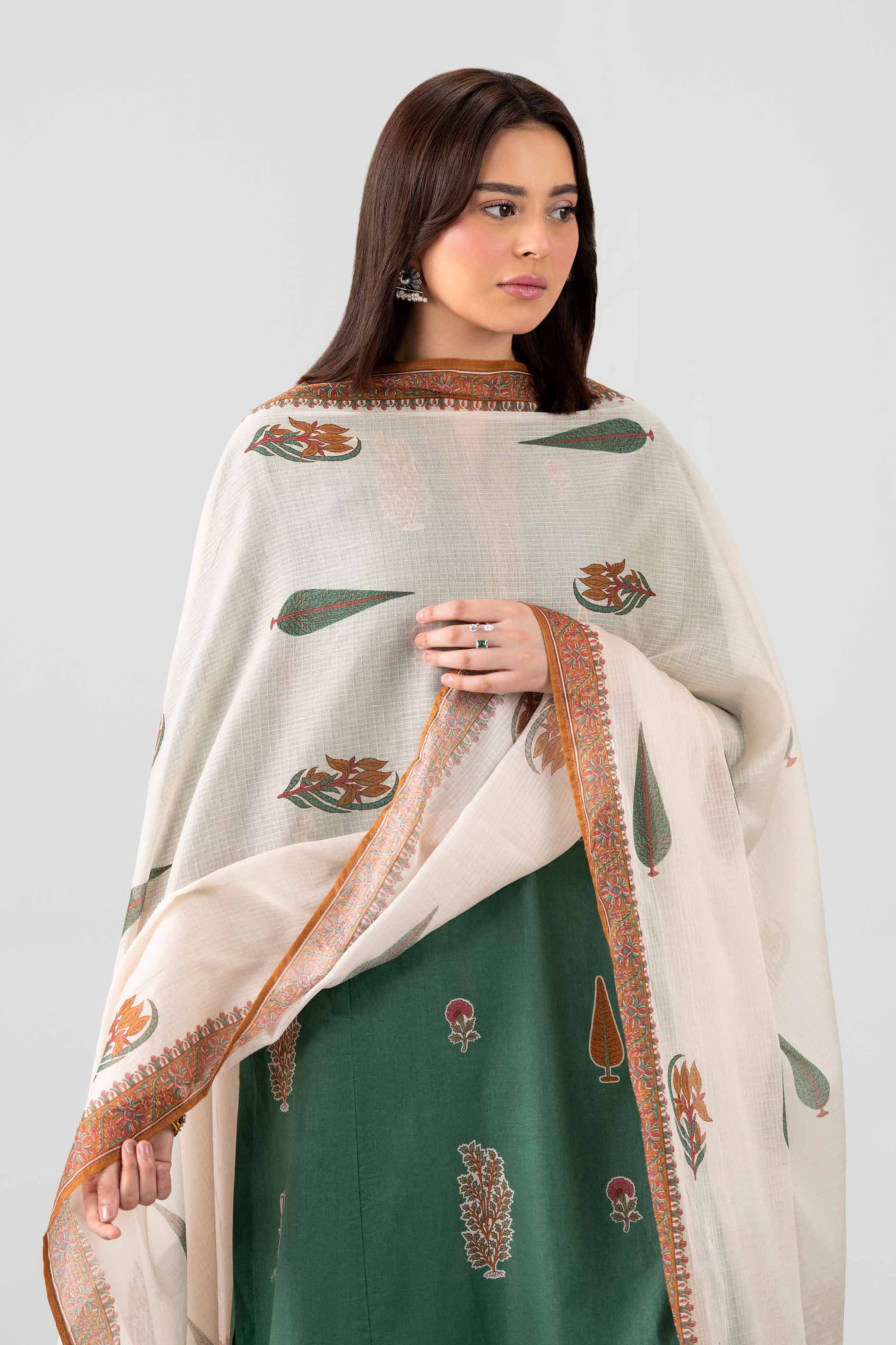 3 Piece - Embroidered Suit - KFS26-102 Green Lawn 3PC Embroidered Nishat Australia