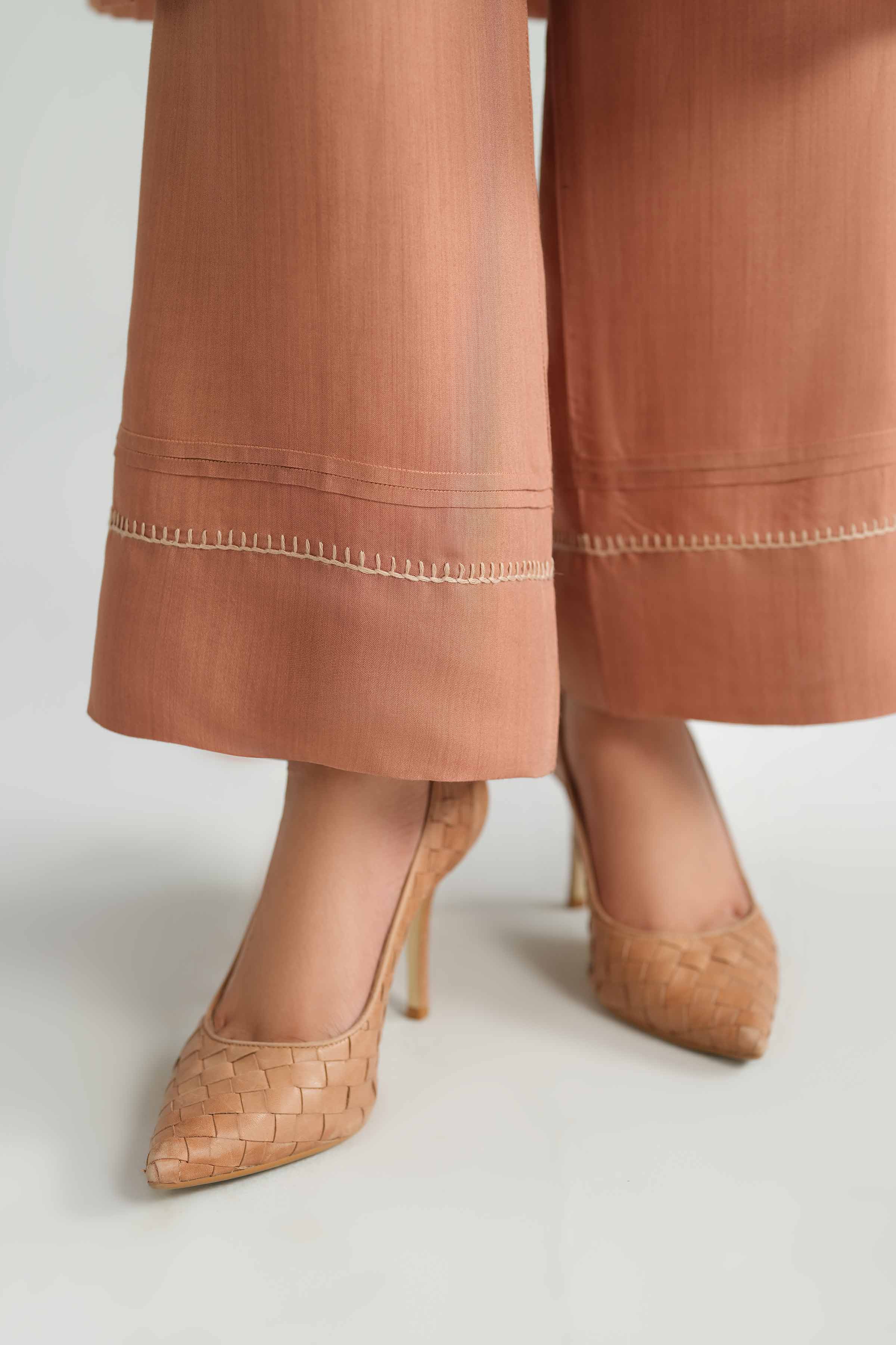 2 Piece - Basic Suit - KFW25-73 READY TO WEAR Pink Jacquard 2PC Solids