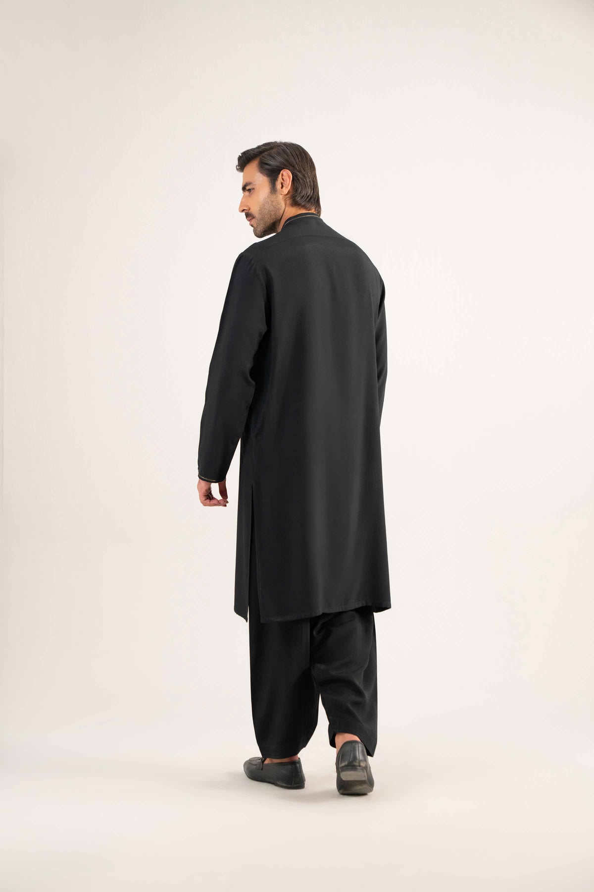 2 Piece - Basic Suit - KNW25-05 Black Oak Silk 2PC Non-Embroidered Nishat Australia