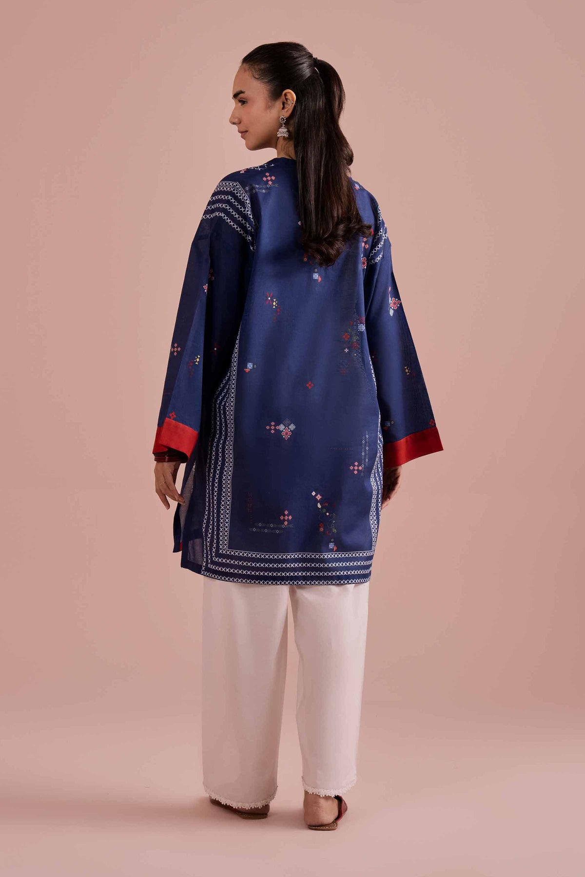 Printed Tunic - PE26-102 Blue Lawn 1PC Printed Nishat Australia
