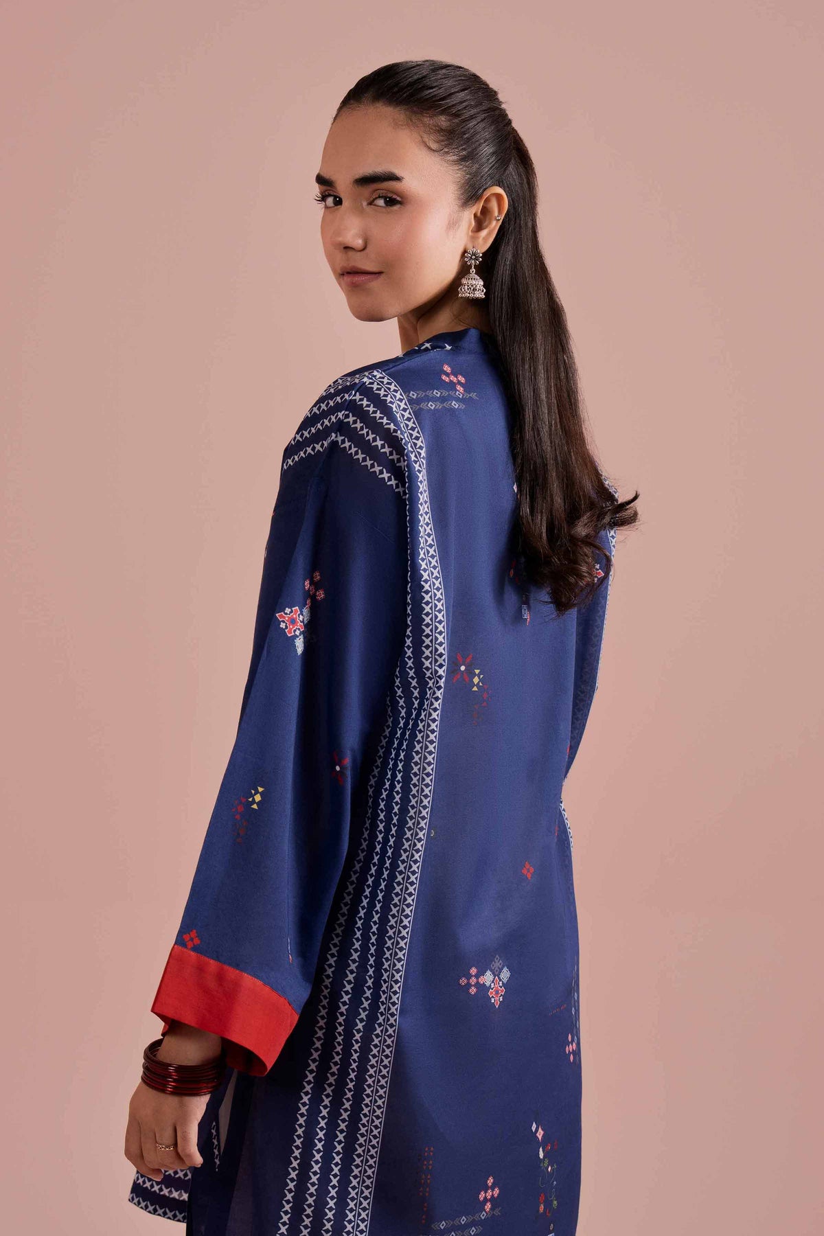 Printed Tunic - PE26-102 Blue Lawn 1PC Printed Nishat Australia