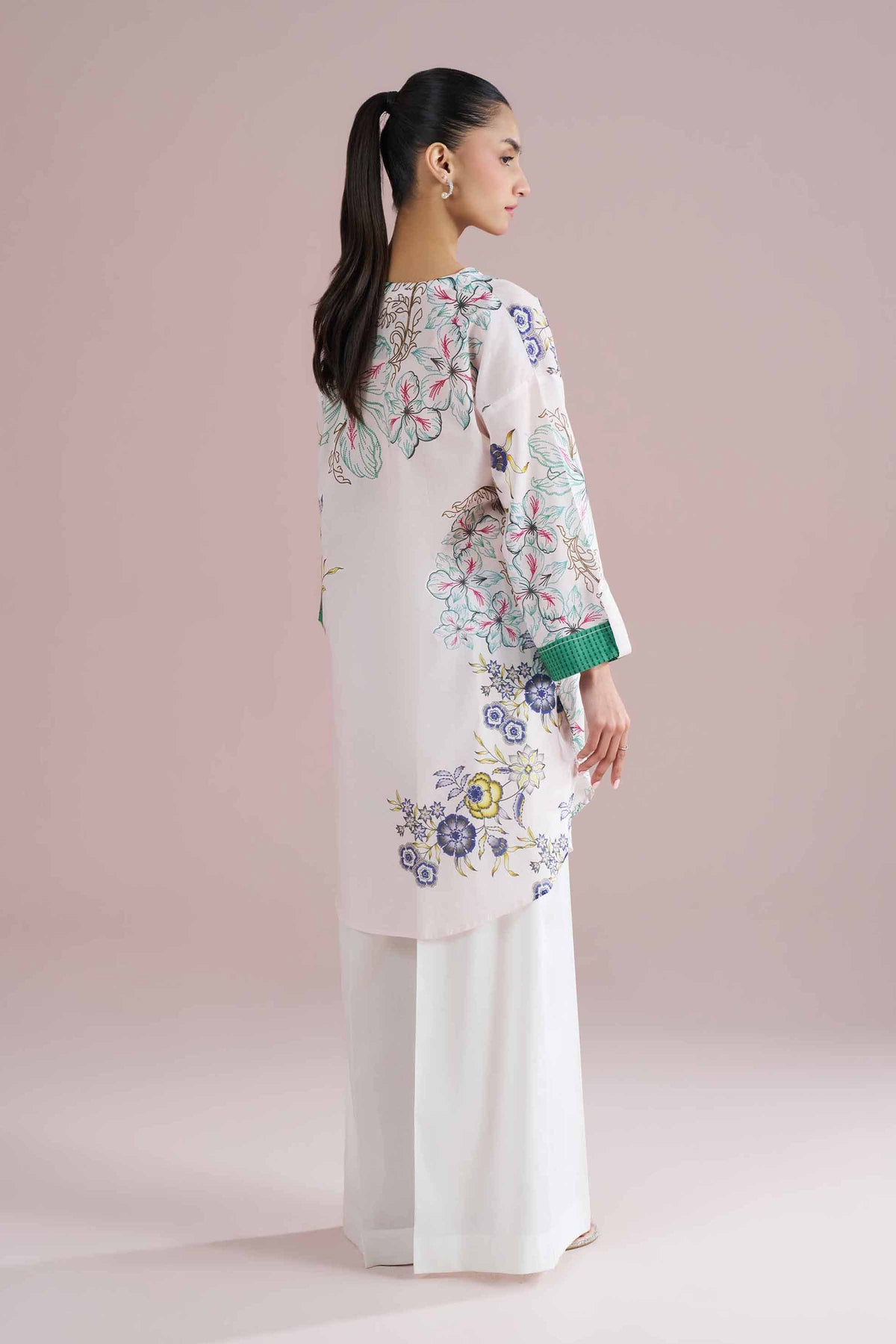 Printed Tunic - PE26-104 Grey Lawn 1PC Printed Nishat Australia