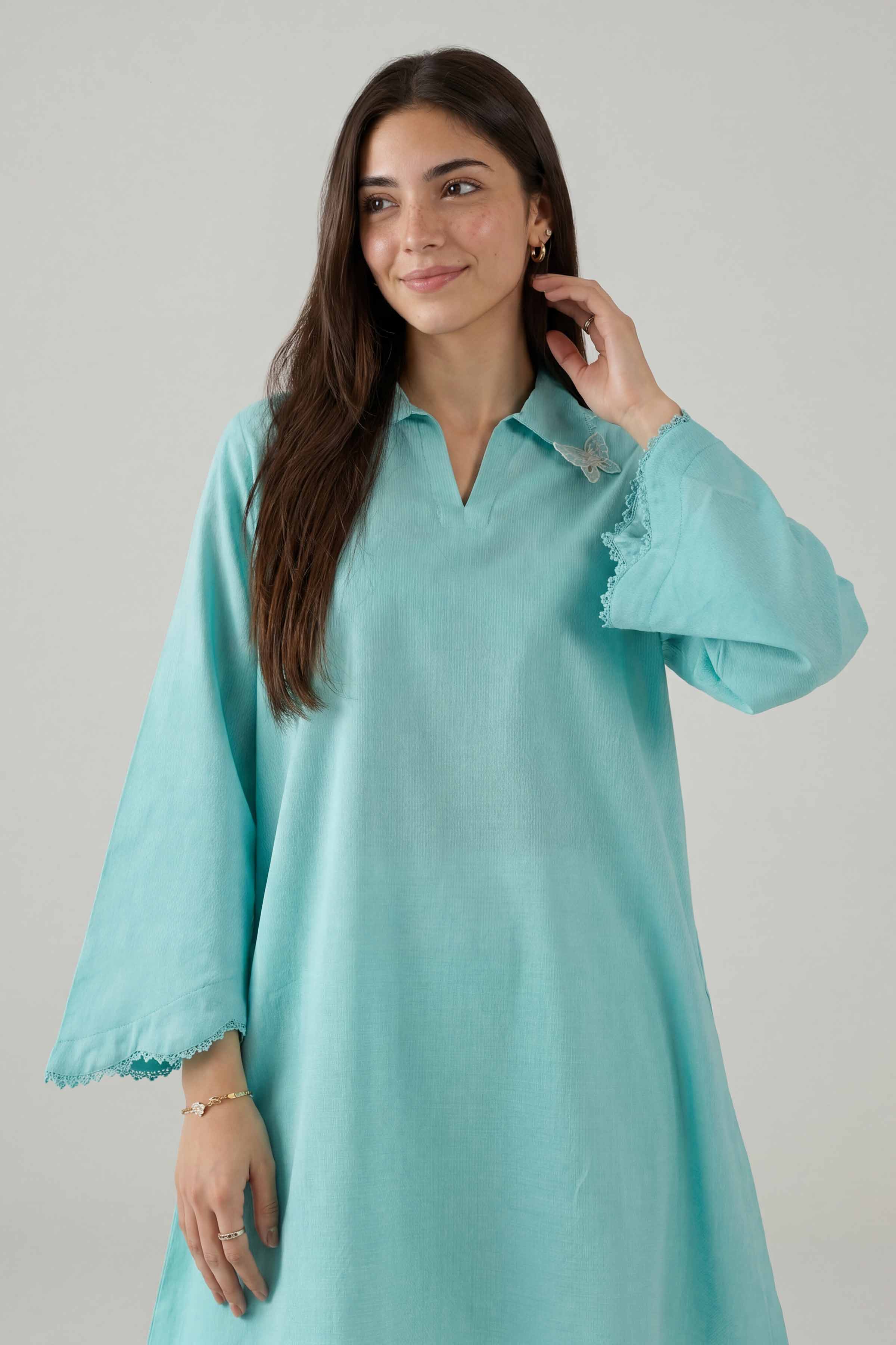 2 Piece - Embroidered Suit - PE26-159 Blue Cotton 2PC Embroidered Nishat Australia