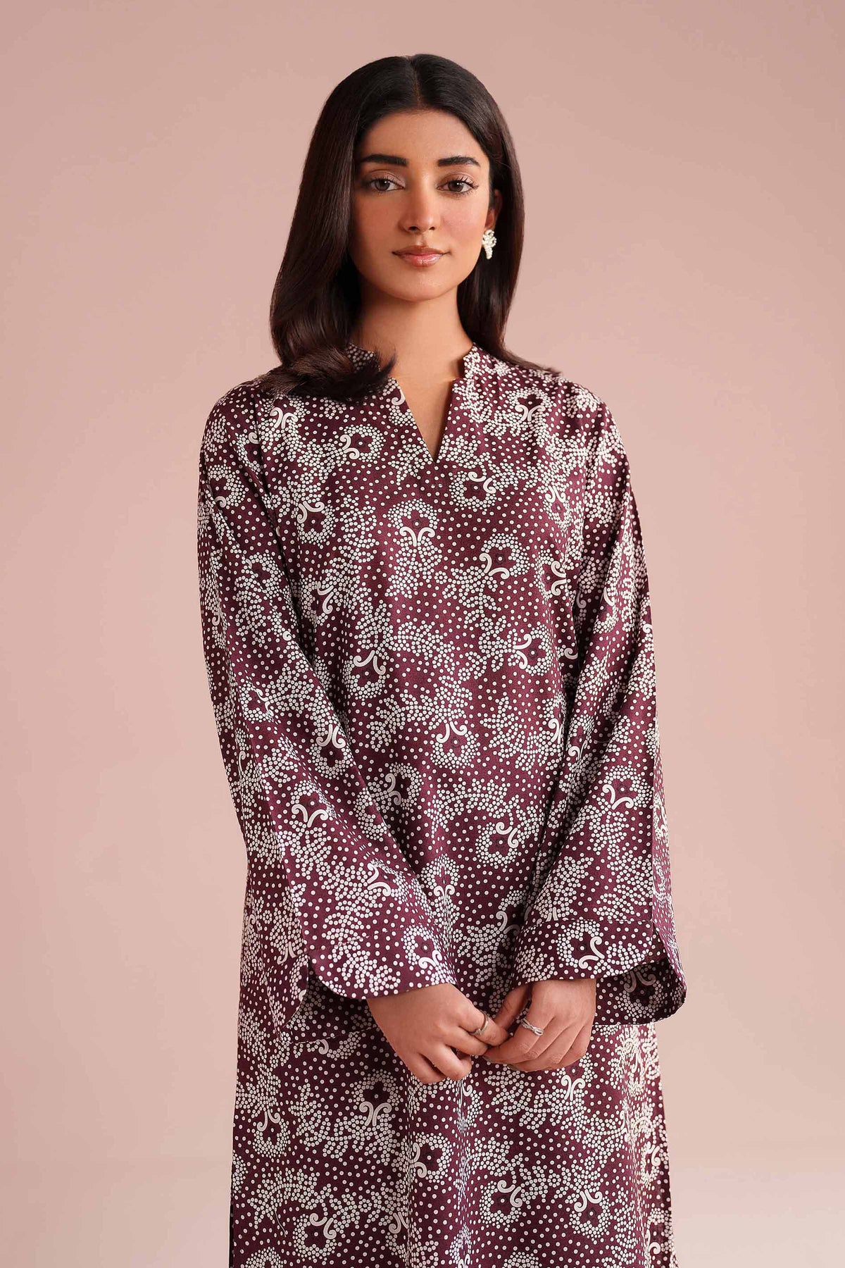 2 Piece - Printed Suit - PE26-180 Red Cambric 2PC Printed Nishat Australia