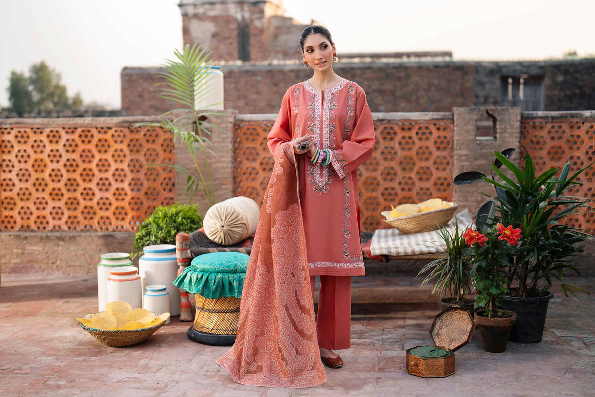 3 Piece - Embroidered Suit - PE26-317