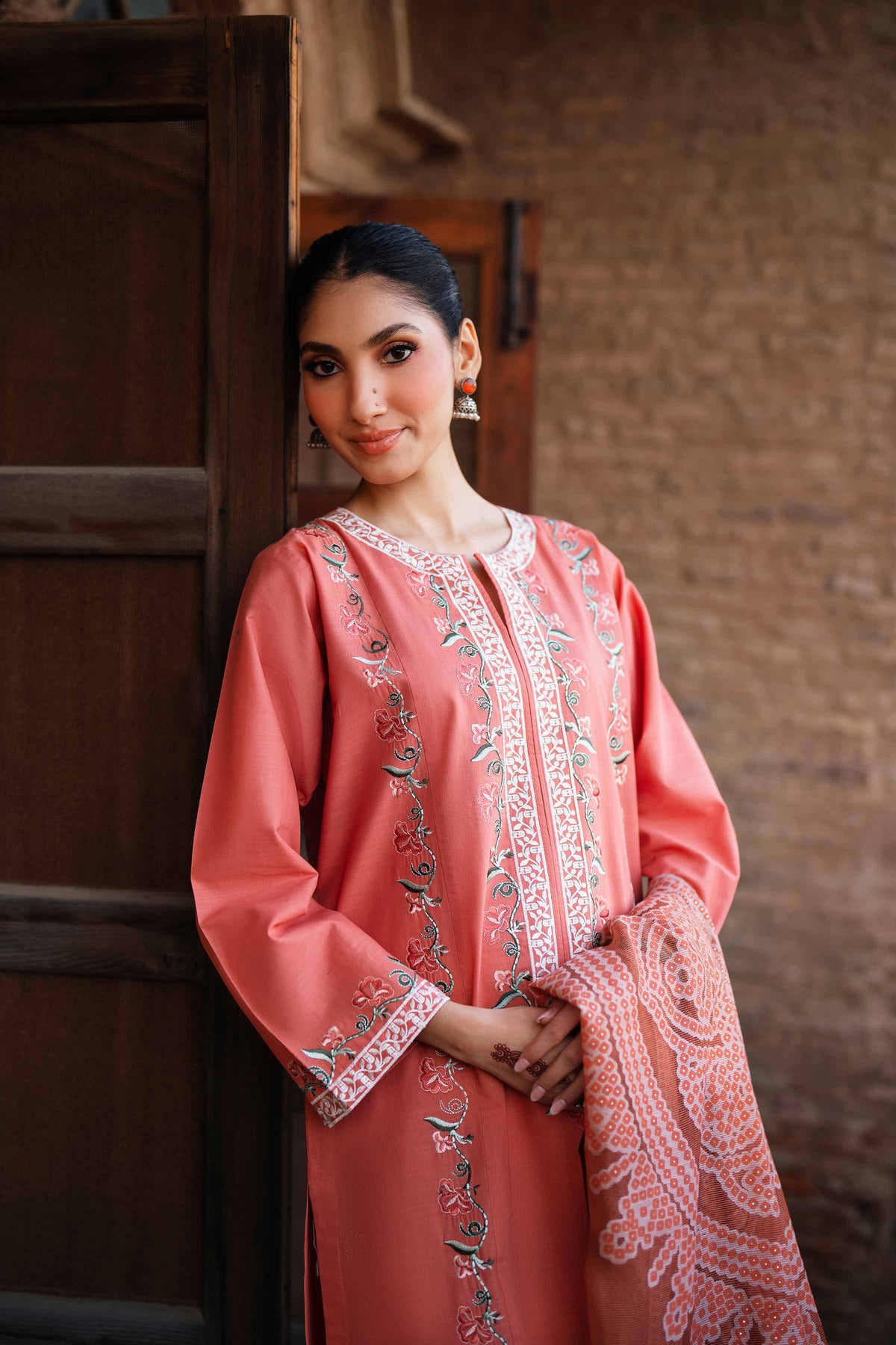 3 Piece - Embroidered Suit - PE26-317