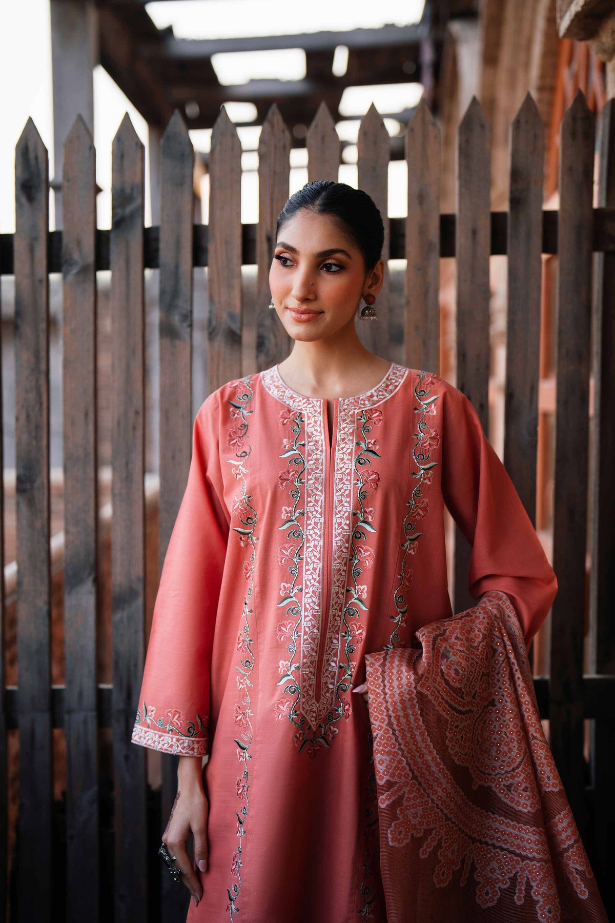 3 Piece - Embroidered Suit - PE26-317