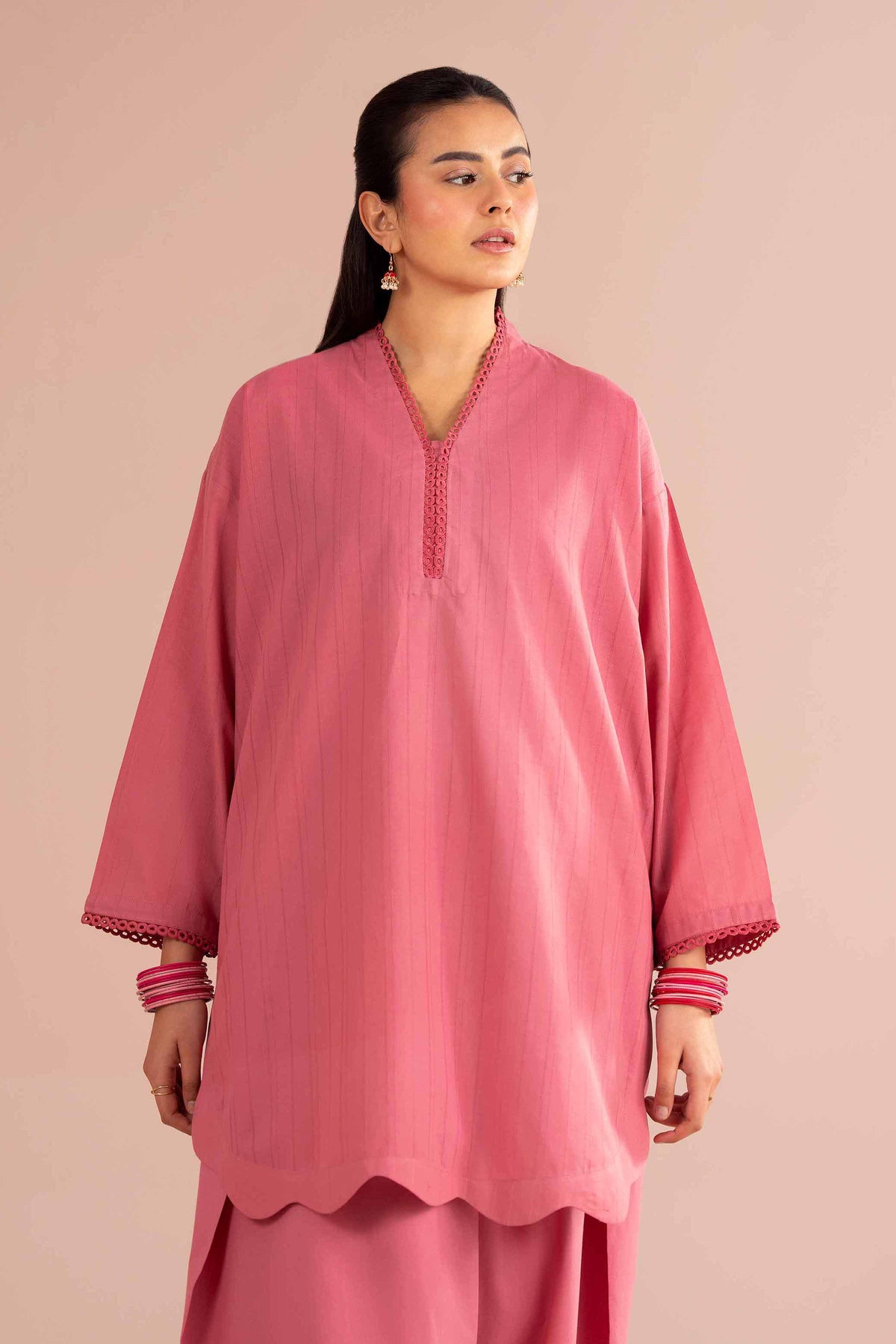 2 Piece - Solid Suit - PE26-36 Pink Dobby 2PC Solids Nishat Australia