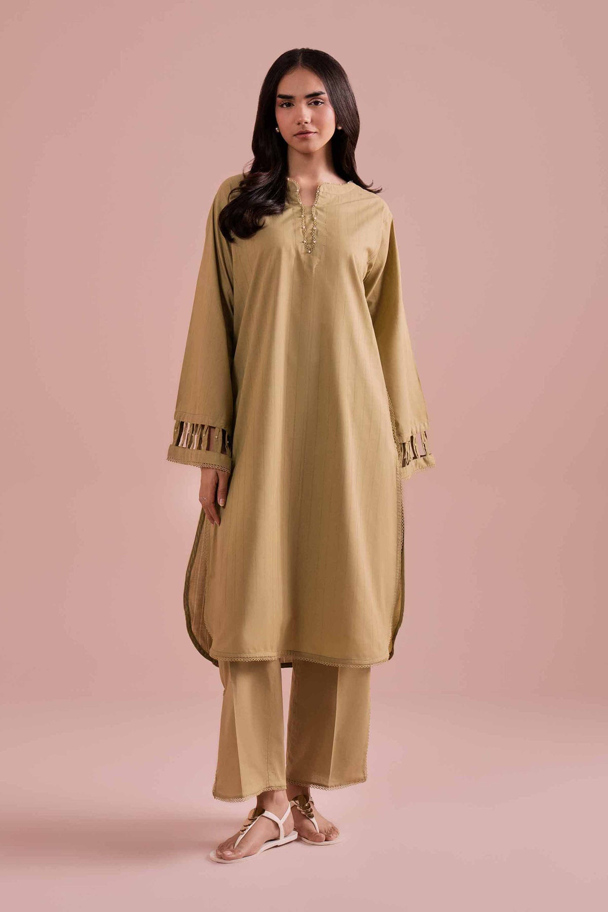 2 Piece - Solid Suit - PE26-37 Green Dobby 2PC Solids Nishat Australia