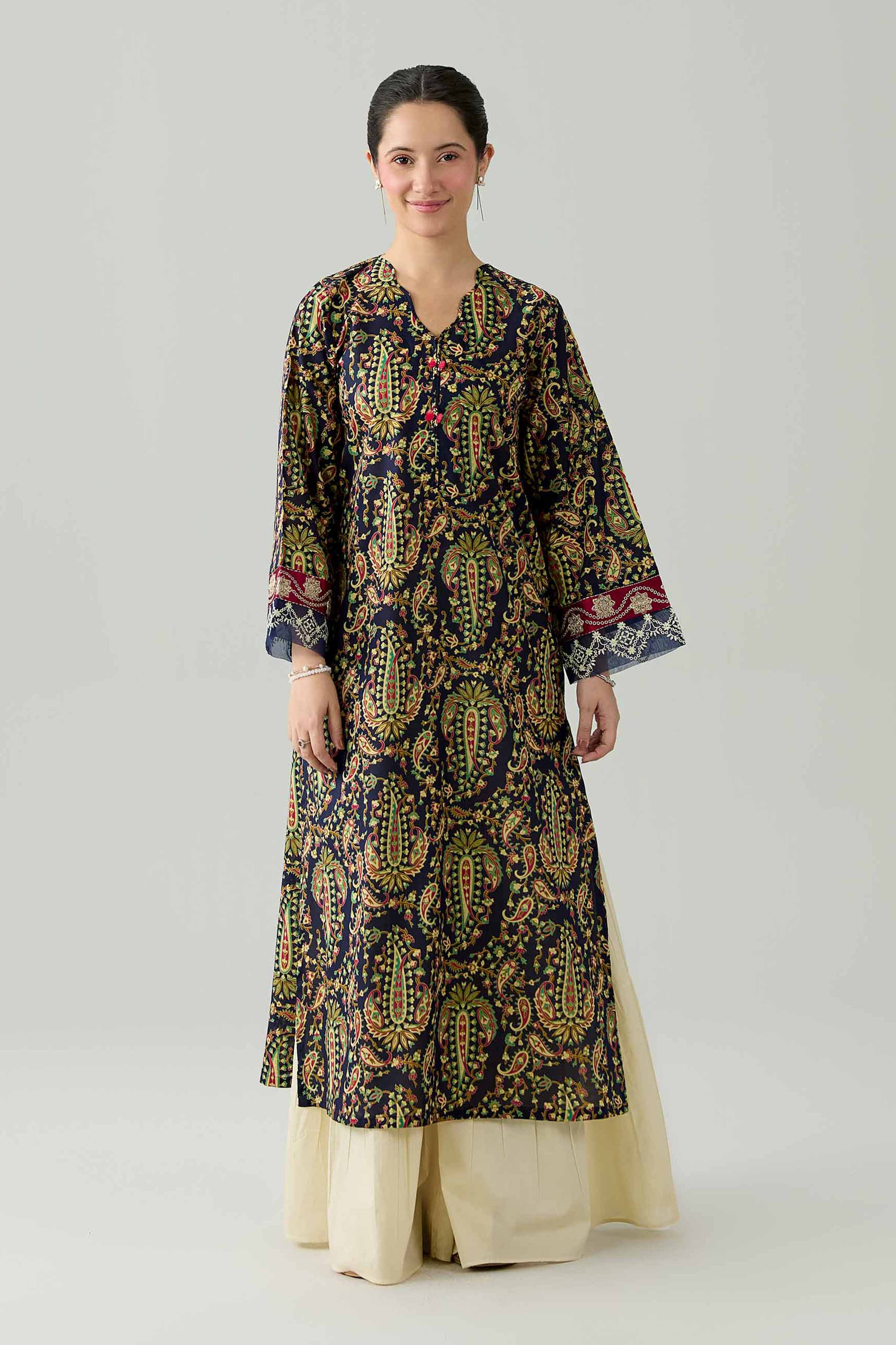 Printed Embroidered Shirt - PE26-373 Multi Lawn 1PC Embroidered Nishat Australia