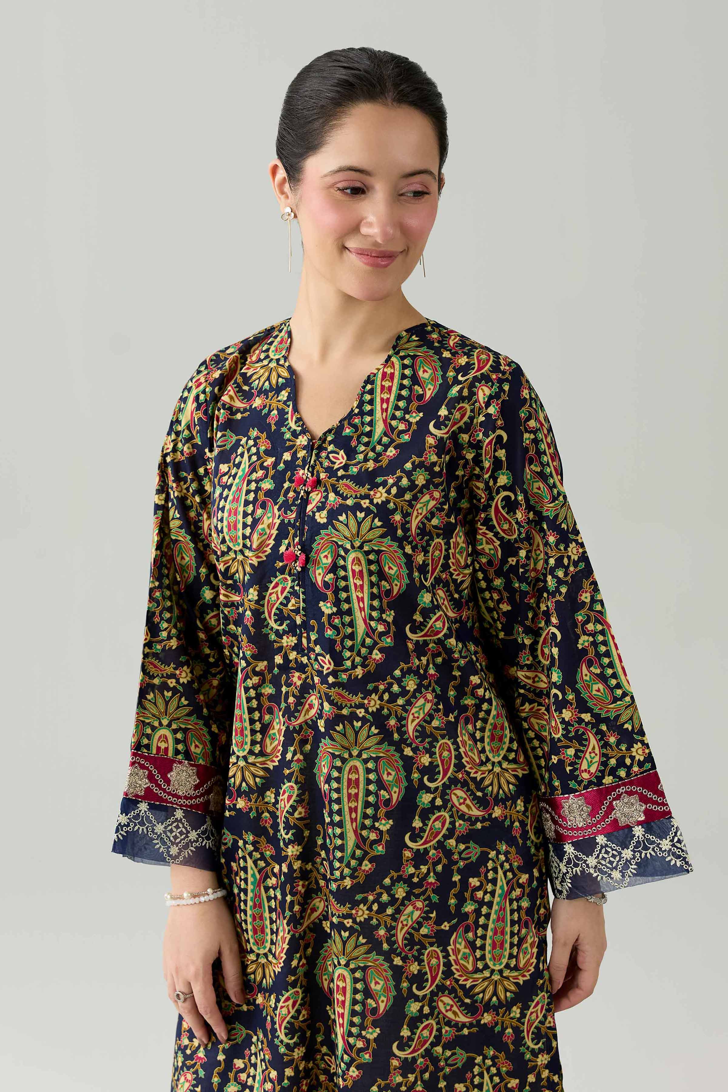 Printed Embroidered Shirt - PE26-373 Multi Lawn 1PC Embroidered Nishat Australia