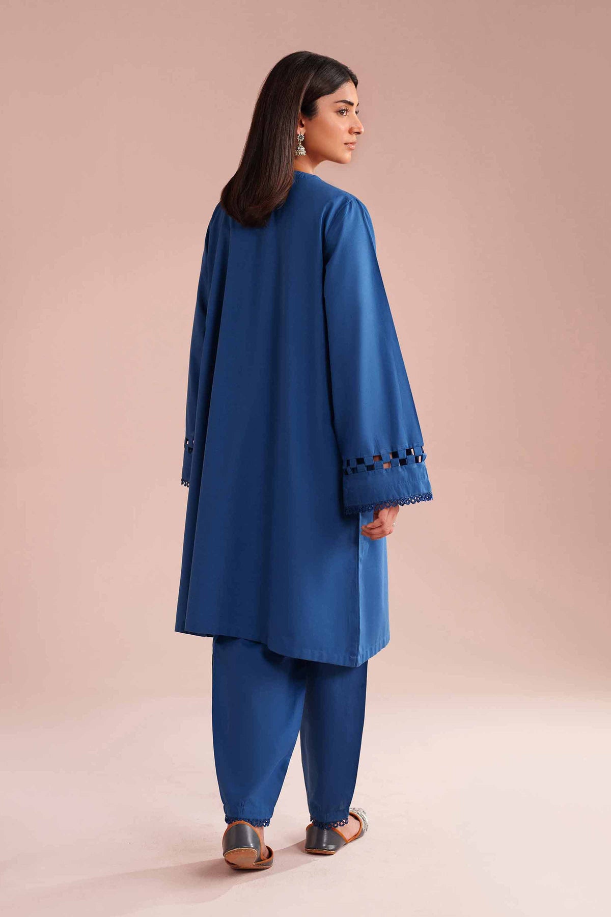 2 Piece - Solid Suit - PE26-41 Blue Cambric 2PC Solids Nishat Australia
