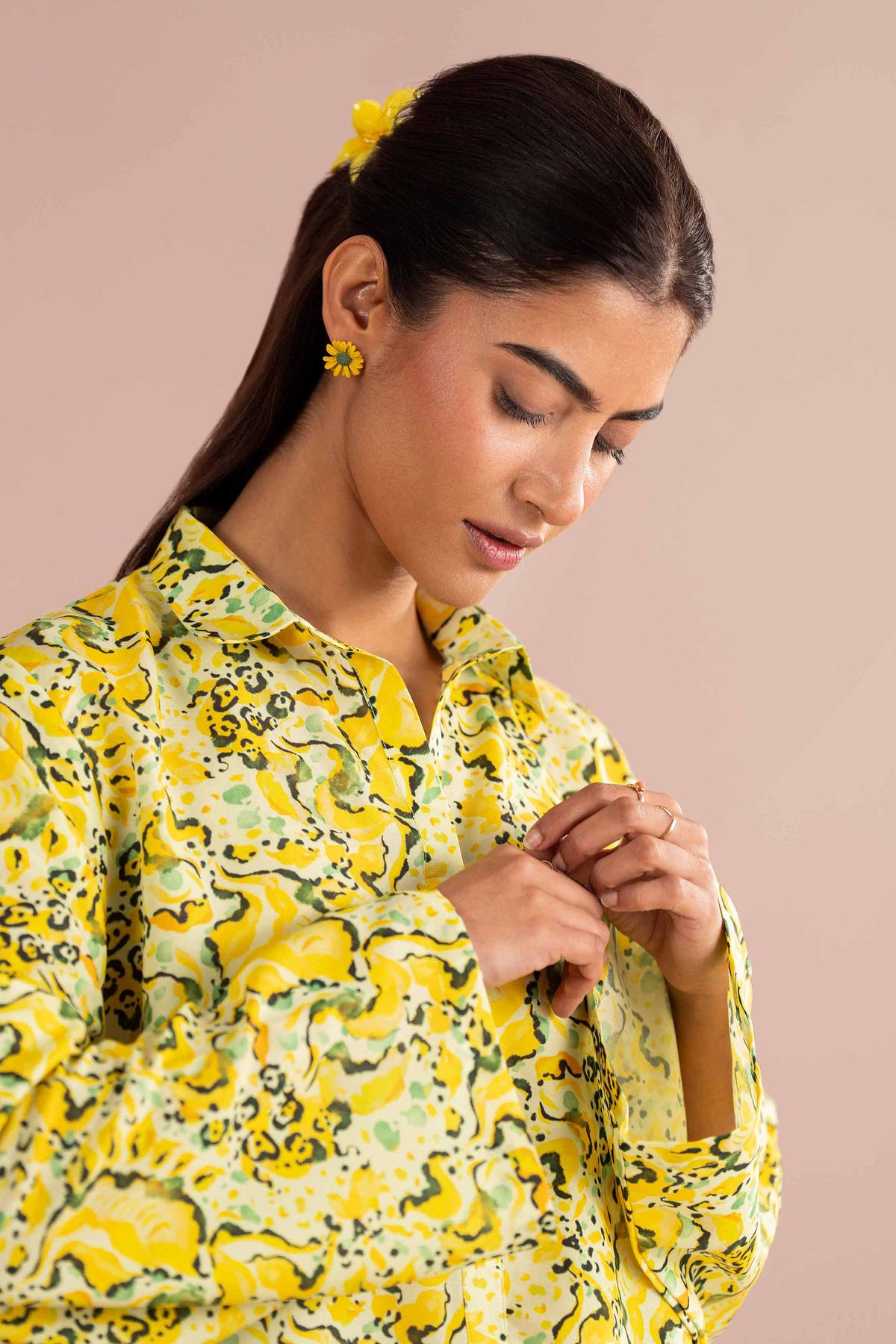 2 Piece - Printed Suit - PE26-416 Yellow Lawn 2PC Printed Nishat Australia