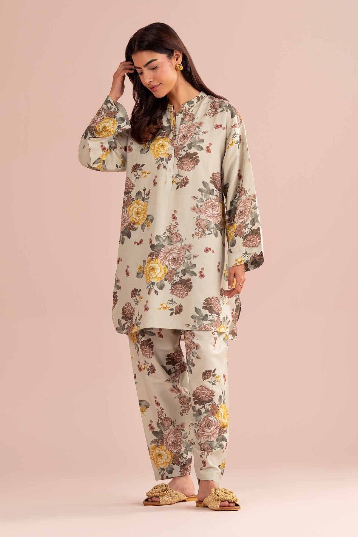 2 Piece - Printed Suit - PE26-419 Green Lawn 2PC Printed Nishat Australia