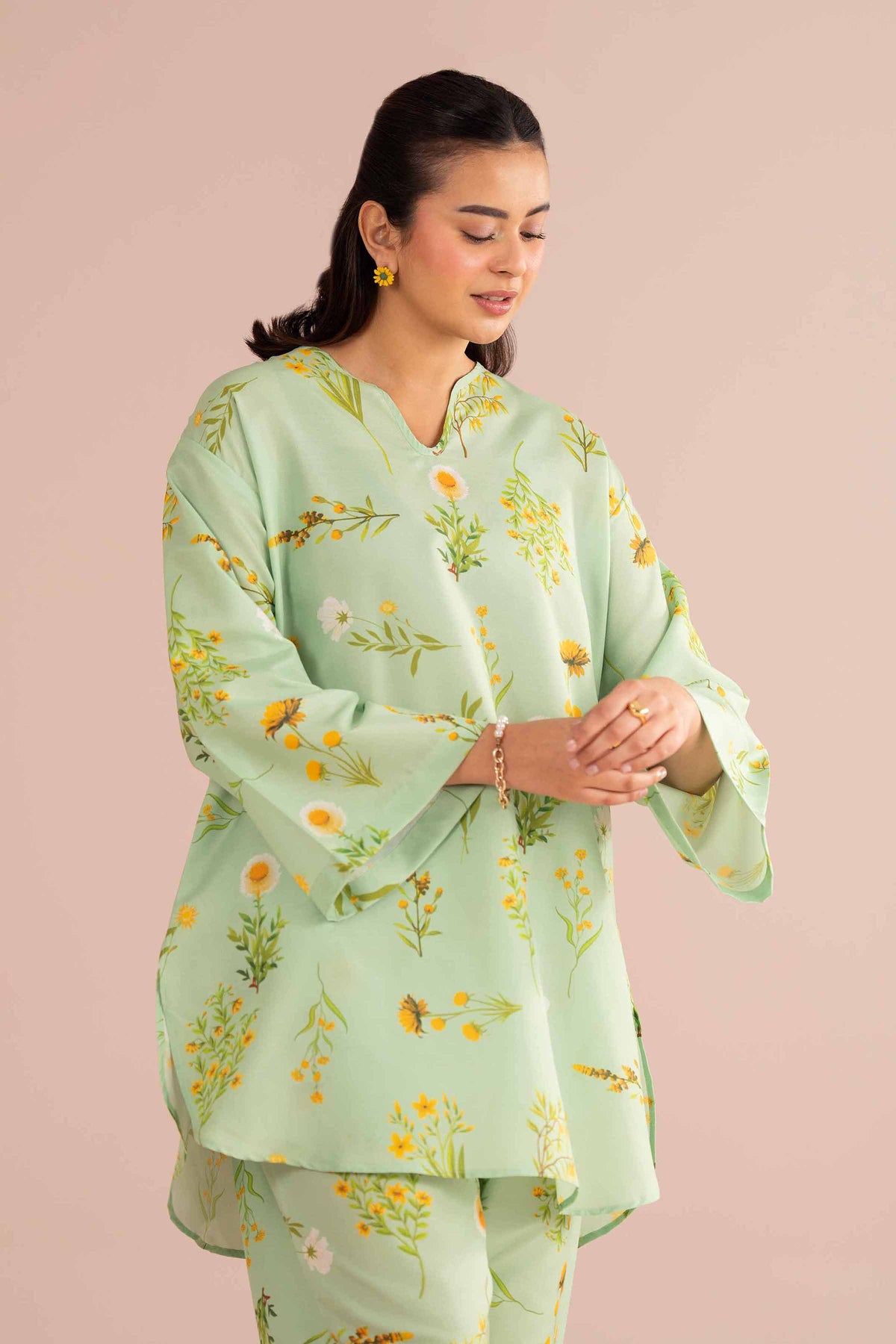 2 Piece - Printed Suit - PE26-422 Green Lawn 2PC Printed Nishat Australia