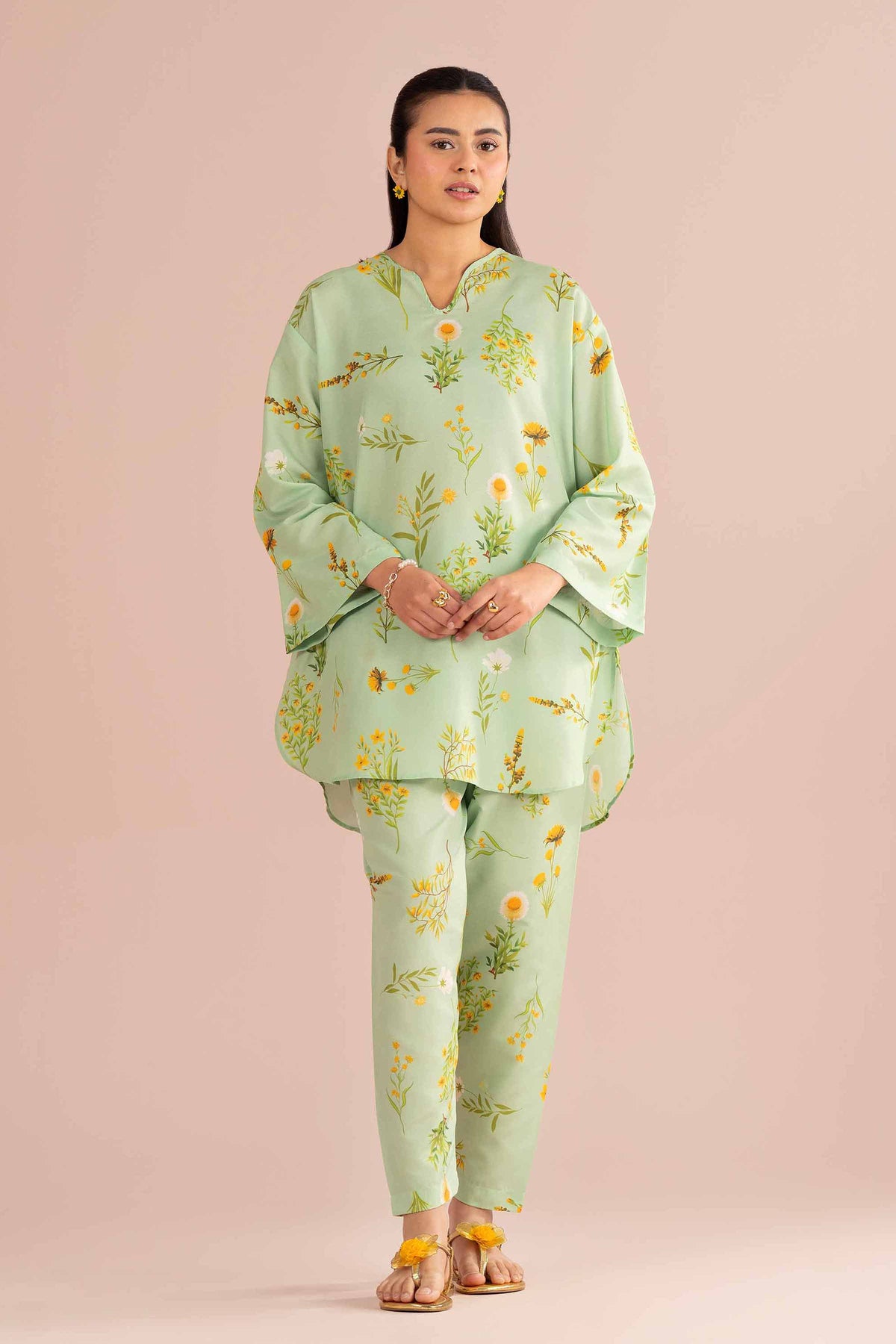 2 Piece - Printed Suit - PE26-422 Green Lawn 2PC Printed Nishat Australia