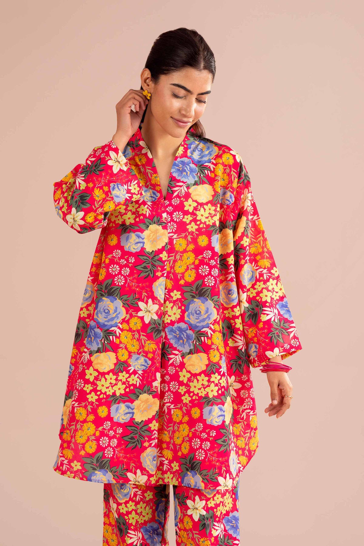 2 Piece - Printed Suit - PE26-426 Pink Lawn 2PC Printed Nishat Australia