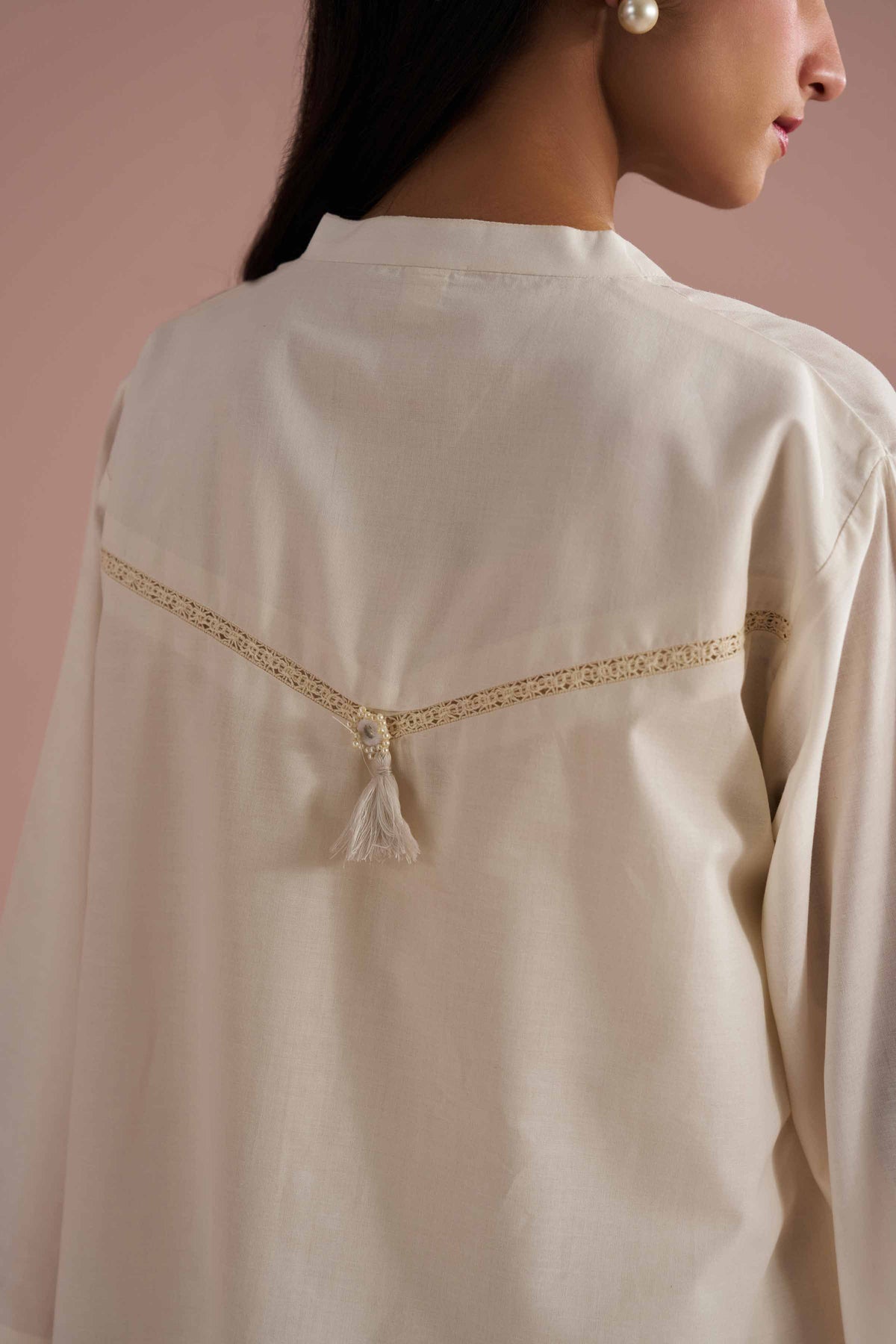 2 Piece - Solid Suit - PE26-43 White Plain 2PC Solids Nishat Australia