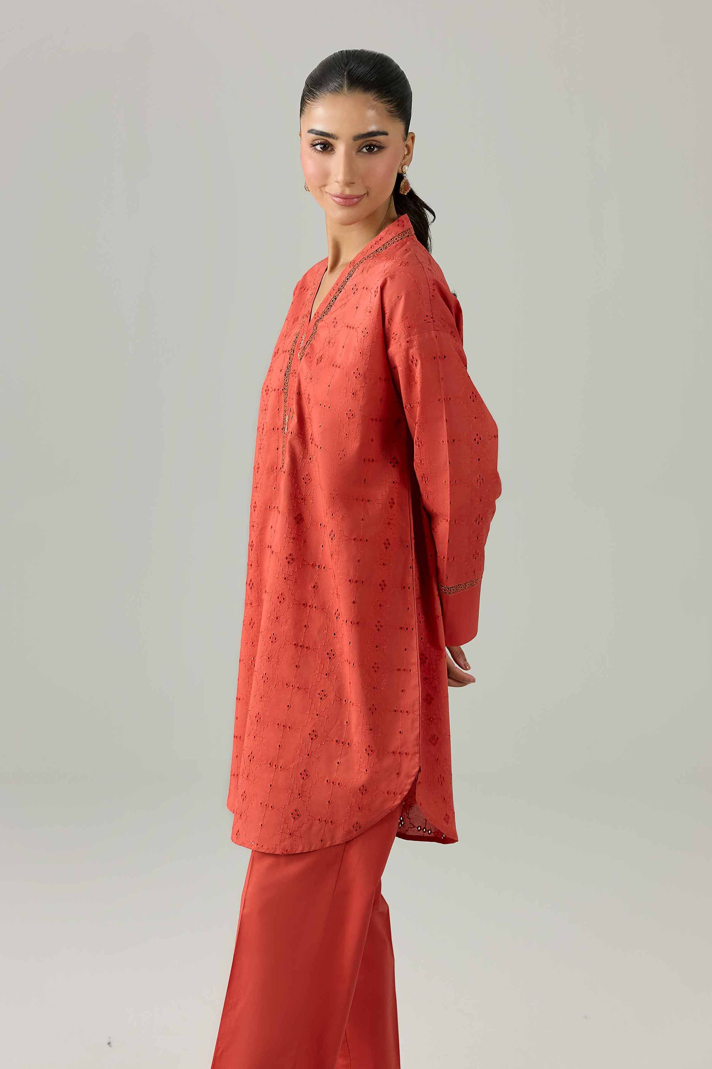 2 Piece - Embroidered Suit - PE26-468 Orange Chicken Kari 2PC Embroidered Nishat Australia
