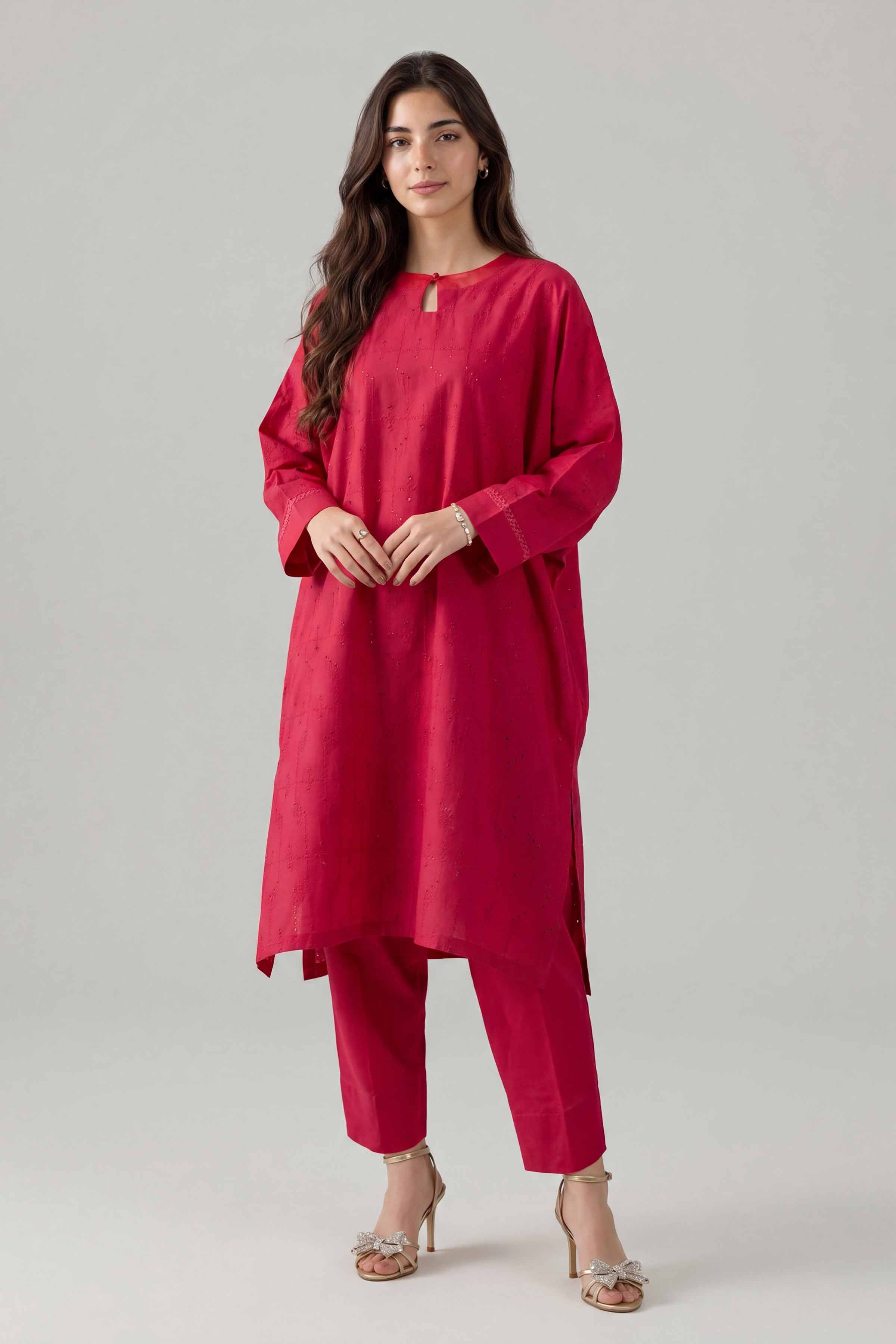 2 Piece - Embroidered Suit - PE26-471 Pink Chicken Kari 2PC Embroidered Nishat Australia