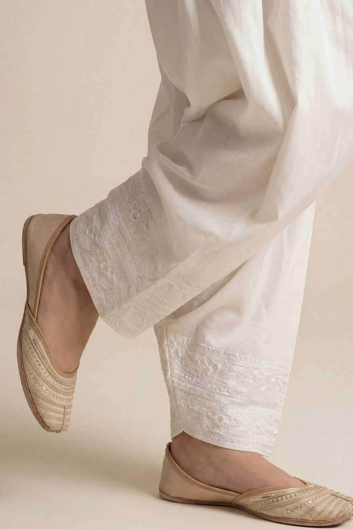 Embroidered Shalwar - PE26-645 Off White Cambric 1PC Embroidered Nishat Australia