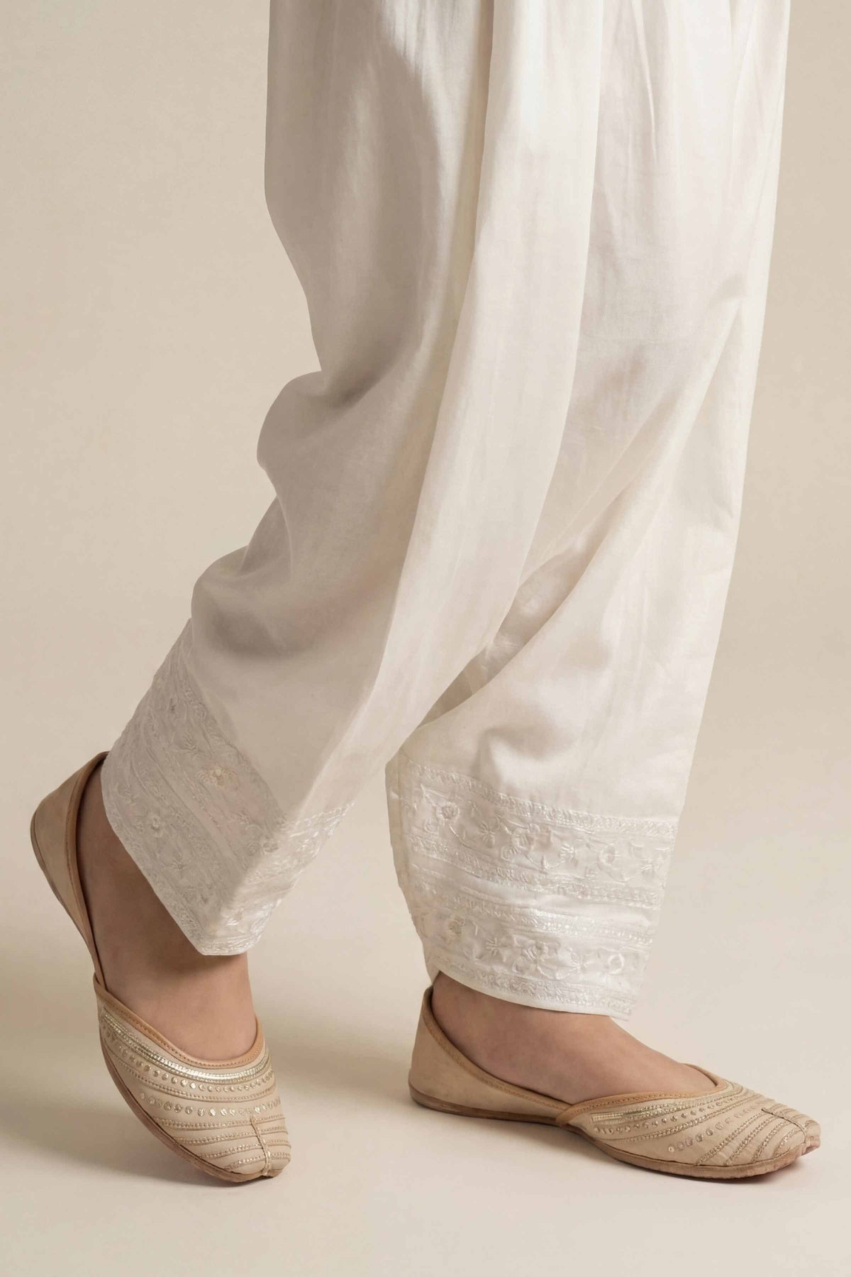 Embroidered Shalwar - PE26-645 Off White Cambric 1PC Embroidered Nishat Australia