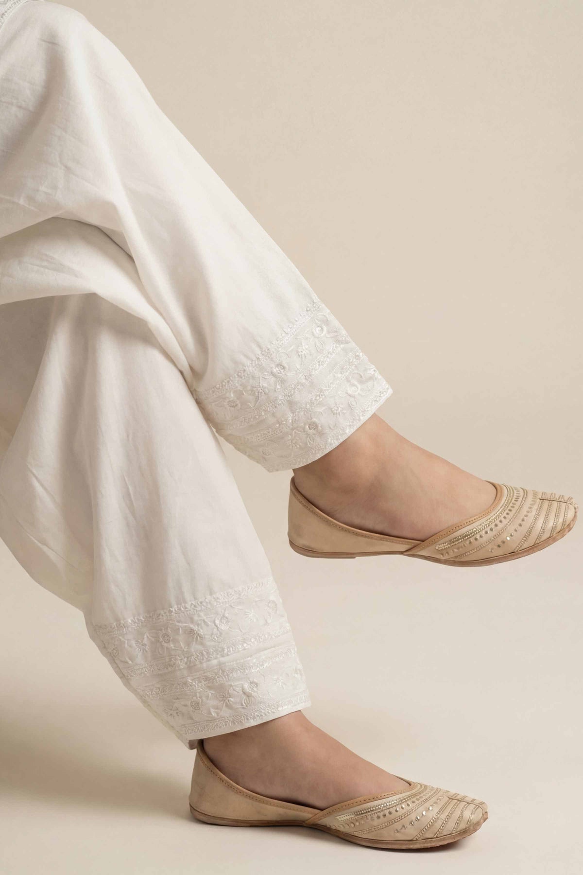 Embroidered Shalwar - PE26-645 Off White Cambric 1PC Embroidered Nishat Australia